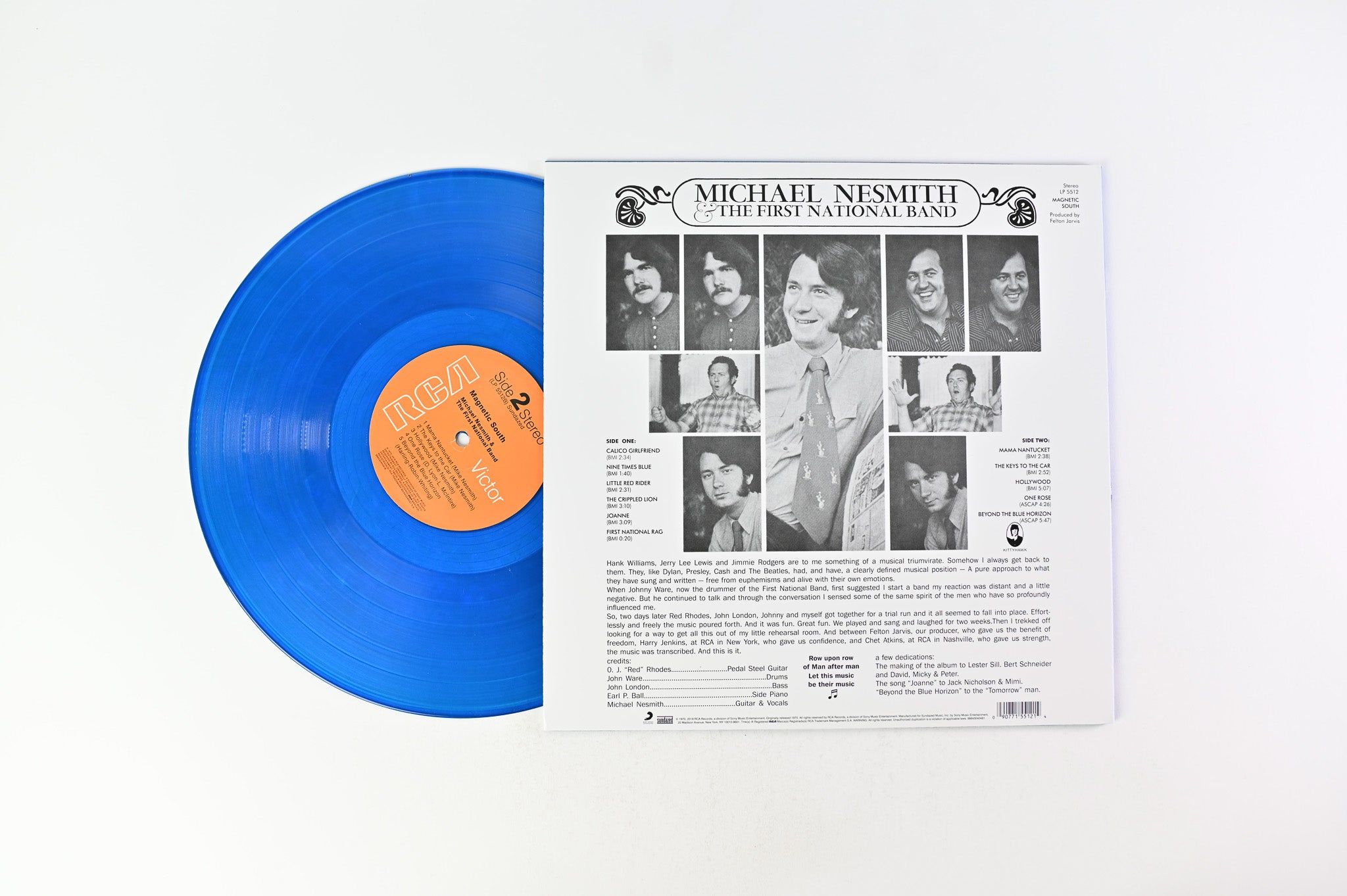 Michael Nesmith & The First National Band - Magnetic South on Sundazed RCA Blue Vinyl Reissue