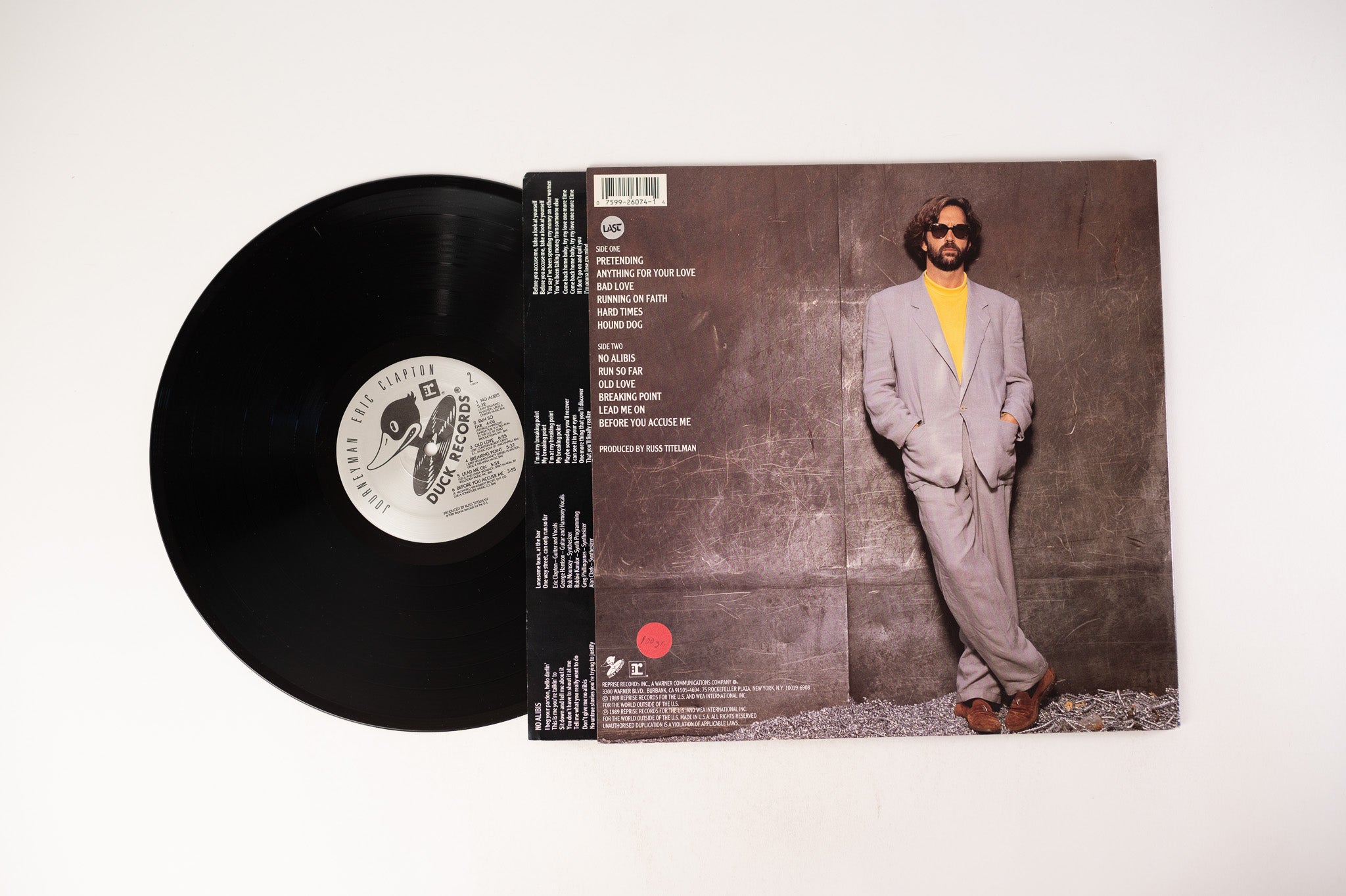 Eric Clapton - Journeyman on Reprise Records / Duck Records