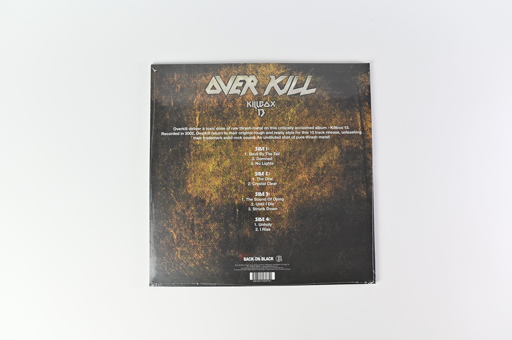 Overkill - Killbox 13 on Back on Black Ltd Grey Vinyl Reissue Sealed
