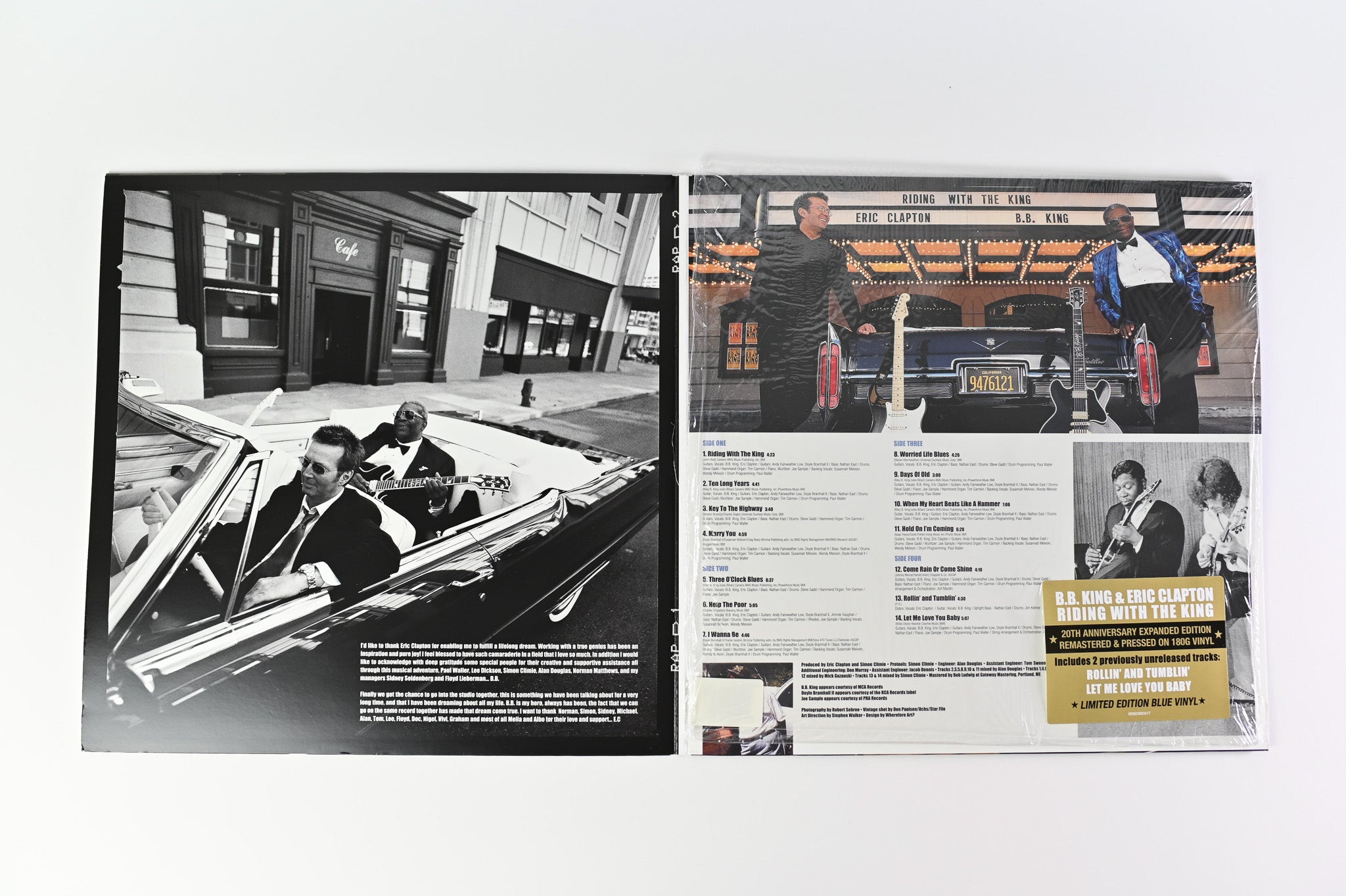 B.B. King - Riding With The King on Reprise Ltd Blue Vinyl Reissue