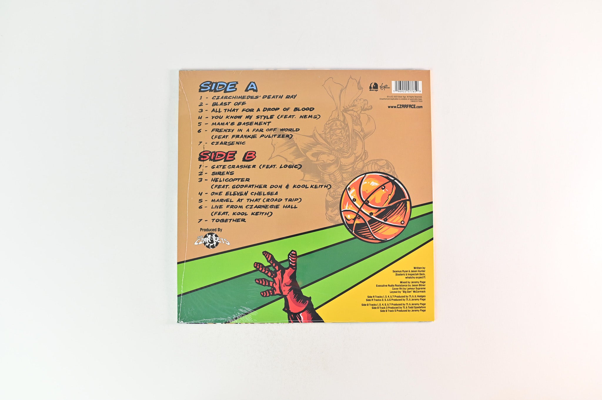 Czarface - Czartificial Intelligence (Stole The Ball Edition) on Silver Age RSD BF 2023 Orange Vinyl Sealed