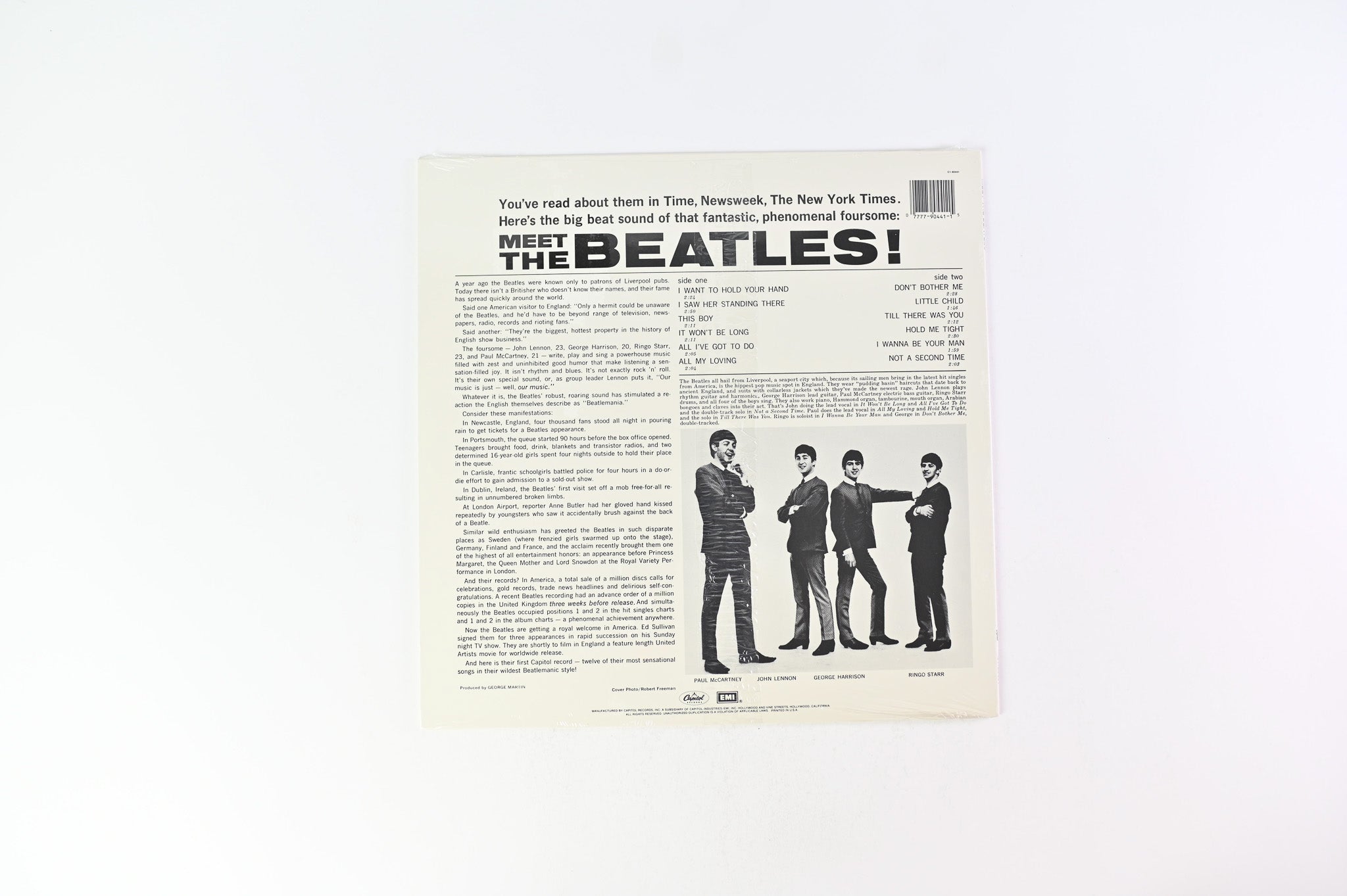 The Beatles - Meet The Beatles! on Capitol 1988 Purple Label Reissue Sealed