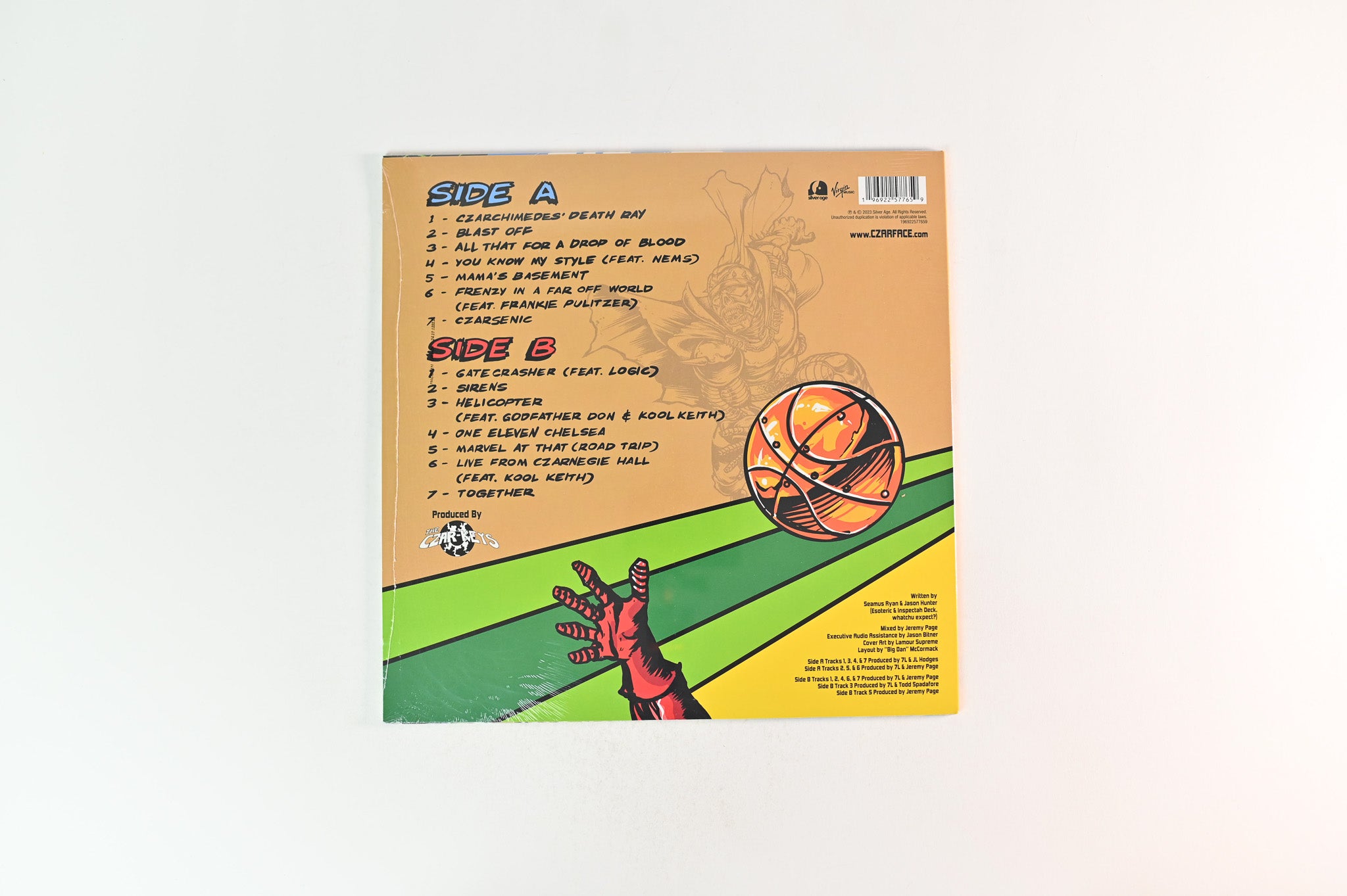 Czarface - Czartificial Intelligence (Stole The Ball Edition) on Silver Age RSD BF 2023 Orange Vinyl Sealed