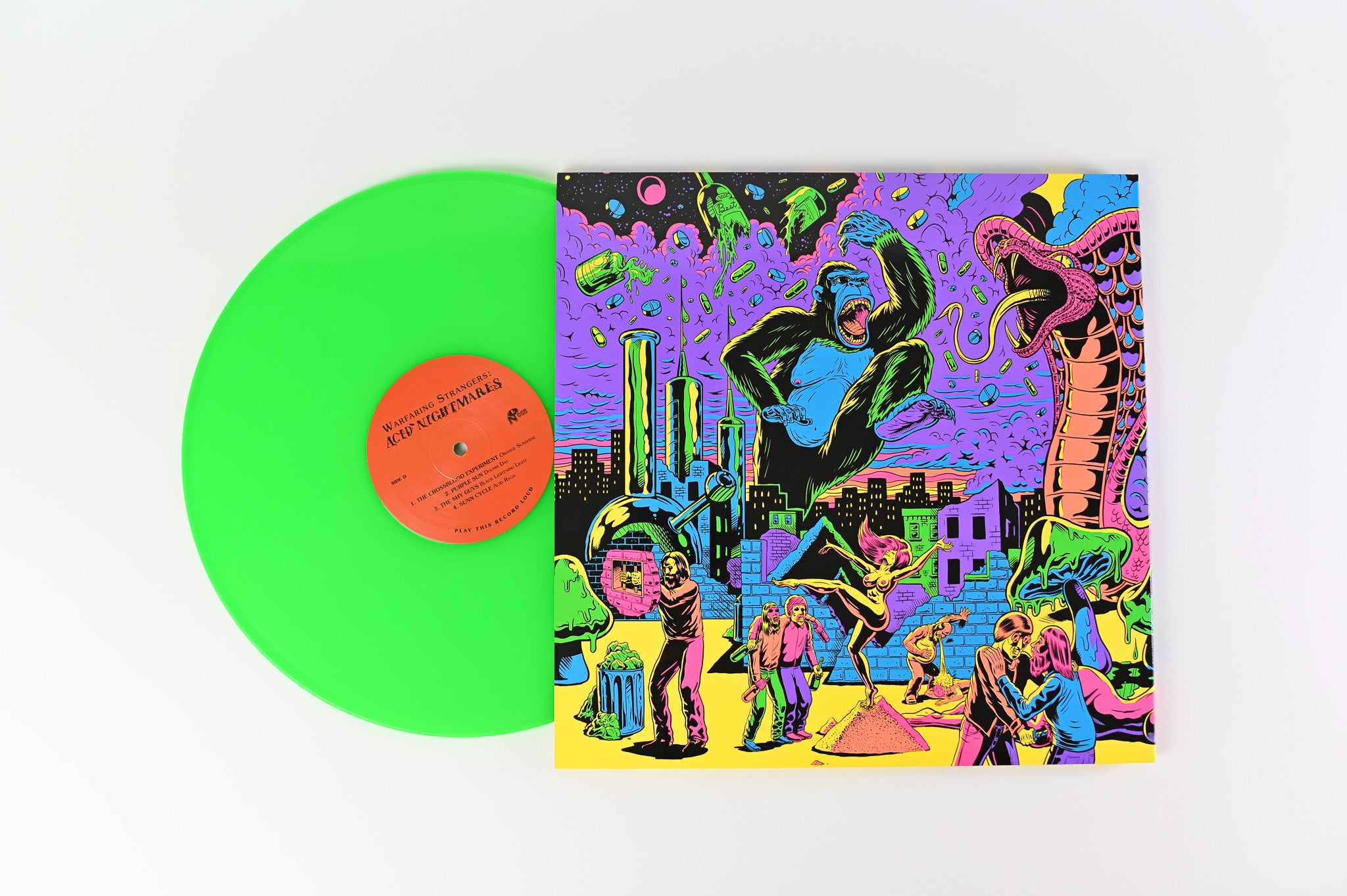 Various - Warfaring Strangers: Acid Nightmares on Numero Ltd Neon Green