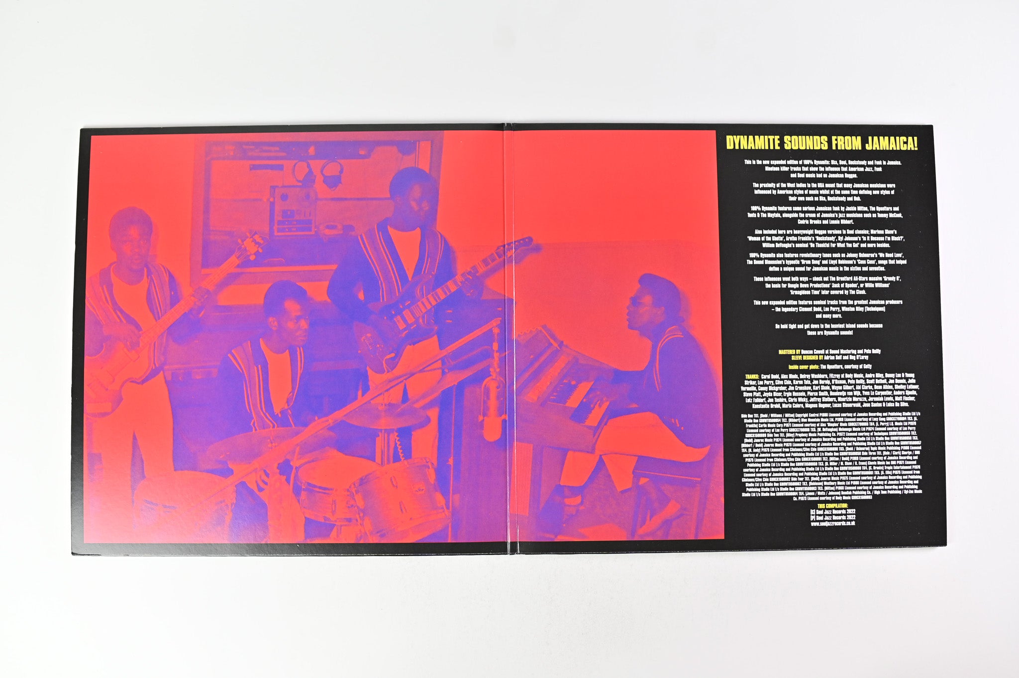 Various - 100% Dynamite! on Soul Jazz Records - Yellow Vinyl - RSD 2022