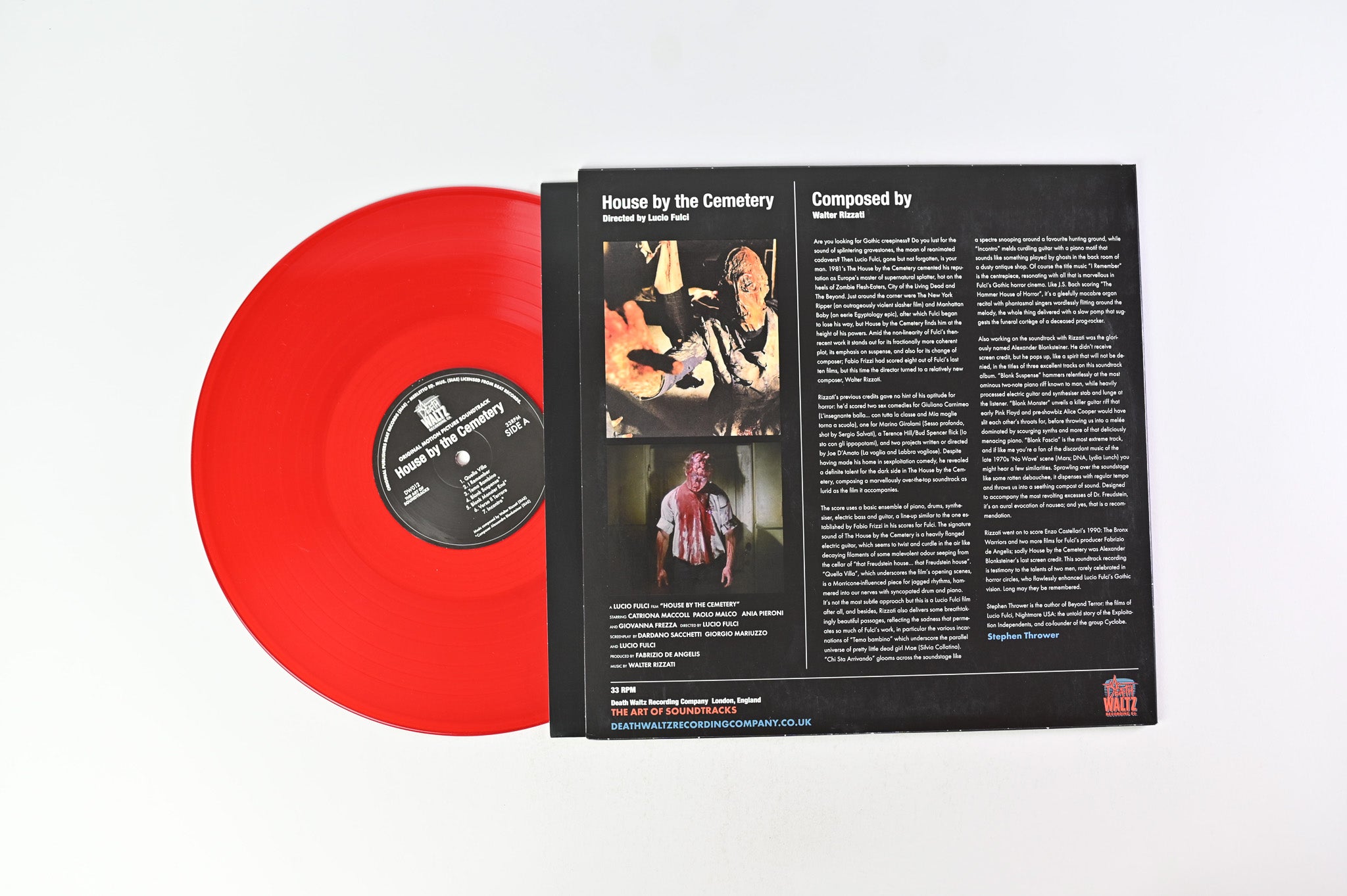 Walter Rizzati - House By The Cemetery on Death Waltz Recording Company - Red Vinyl