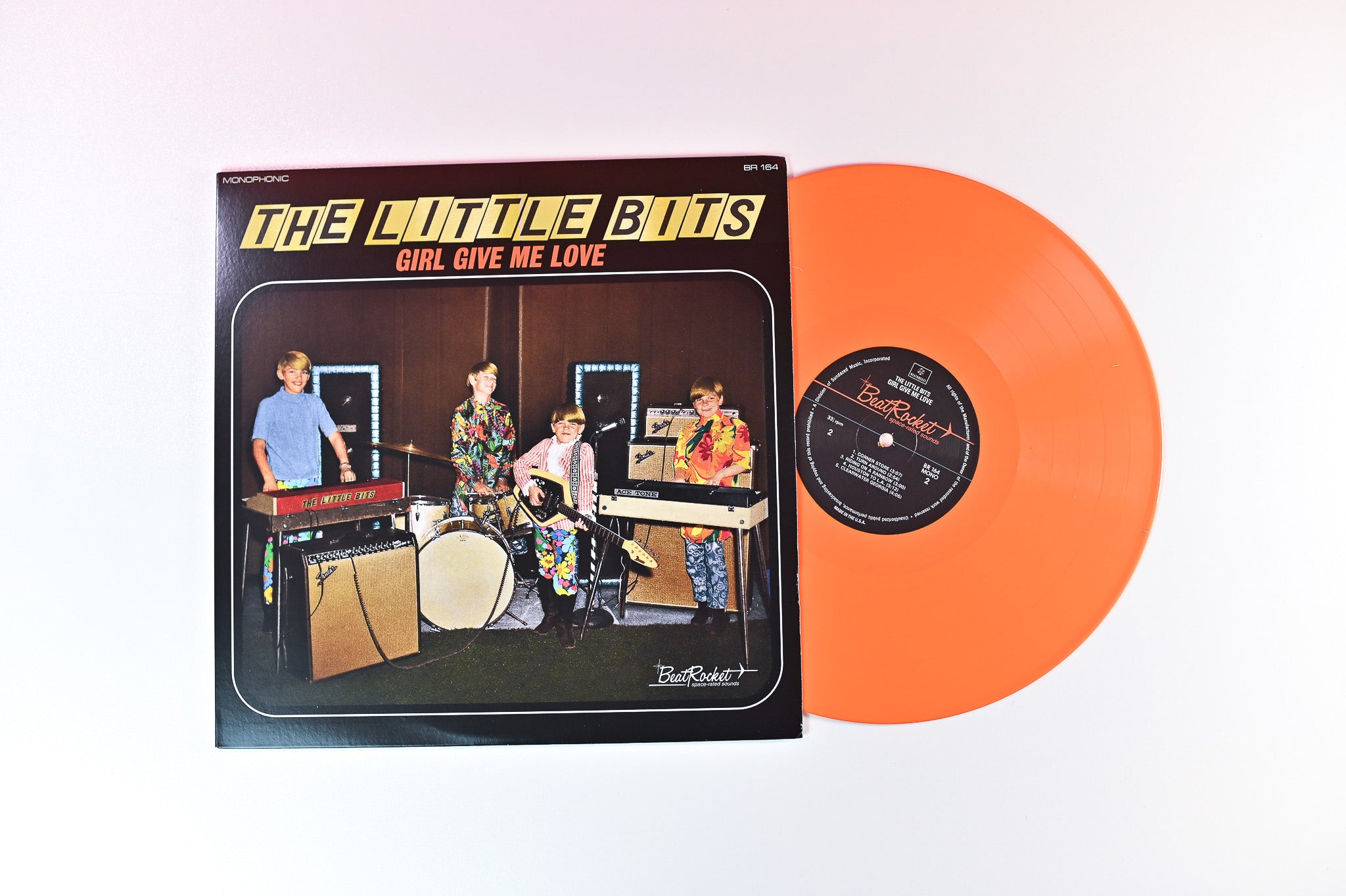 The Little Bits - Girl Give Me Love on BeatRocket - Orange Vinyl