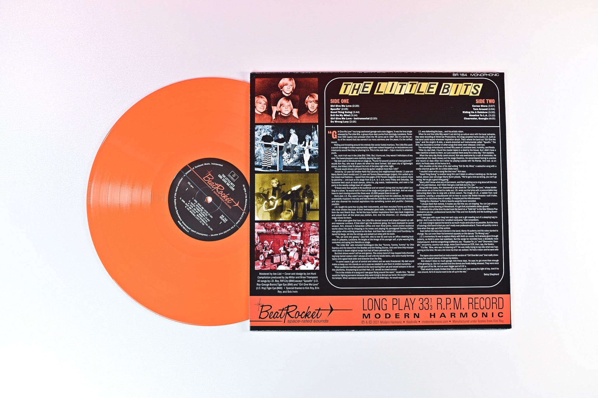 The Little Bits - Girl Give Me Love on BeatRocket - Orange Vinyl
