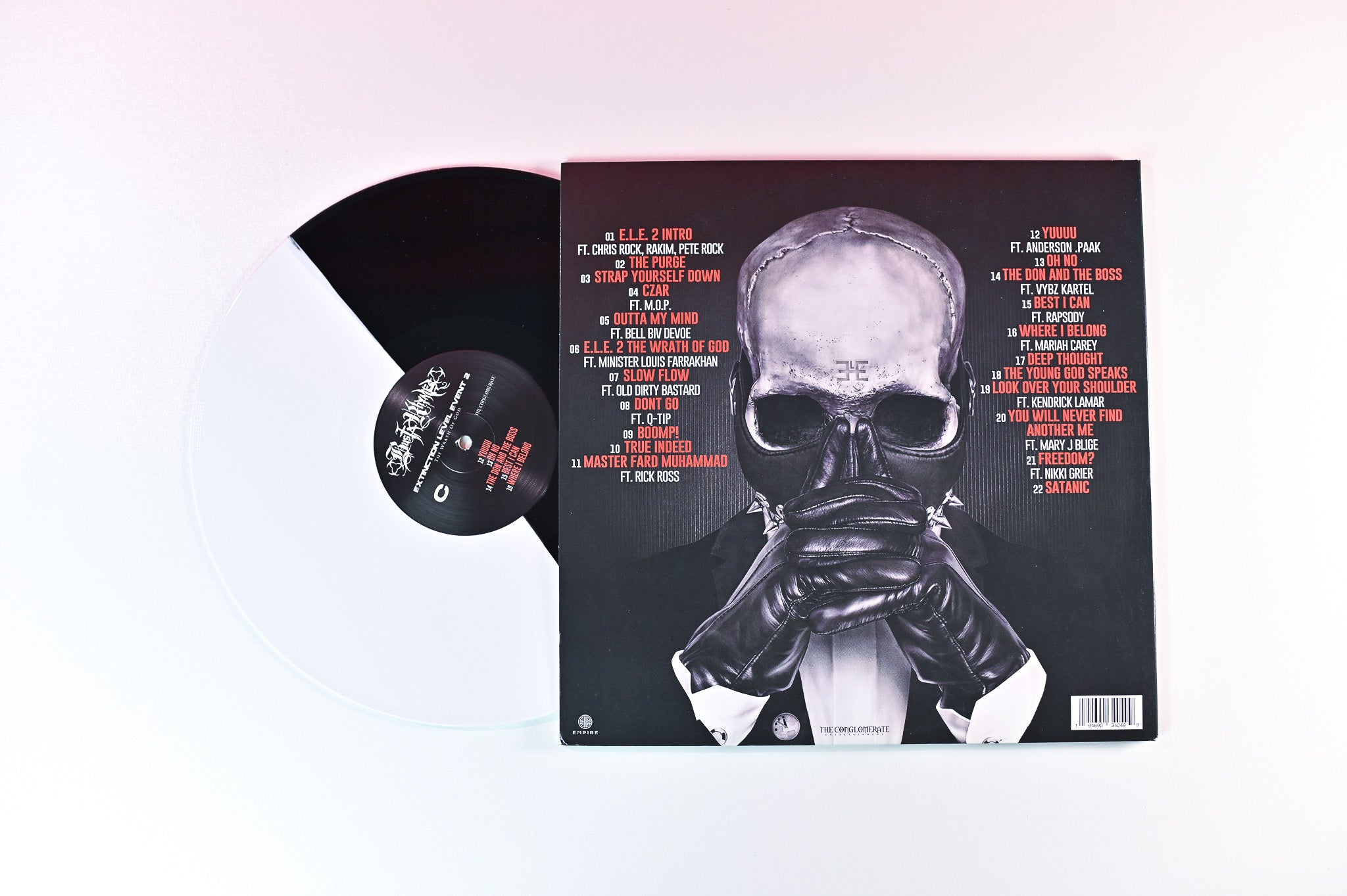 Busta Rhymes - Extinction Level Event 2: The Wrath Of God on The Conglomerate Entertainment / Empire - White / Black Split Vinyl