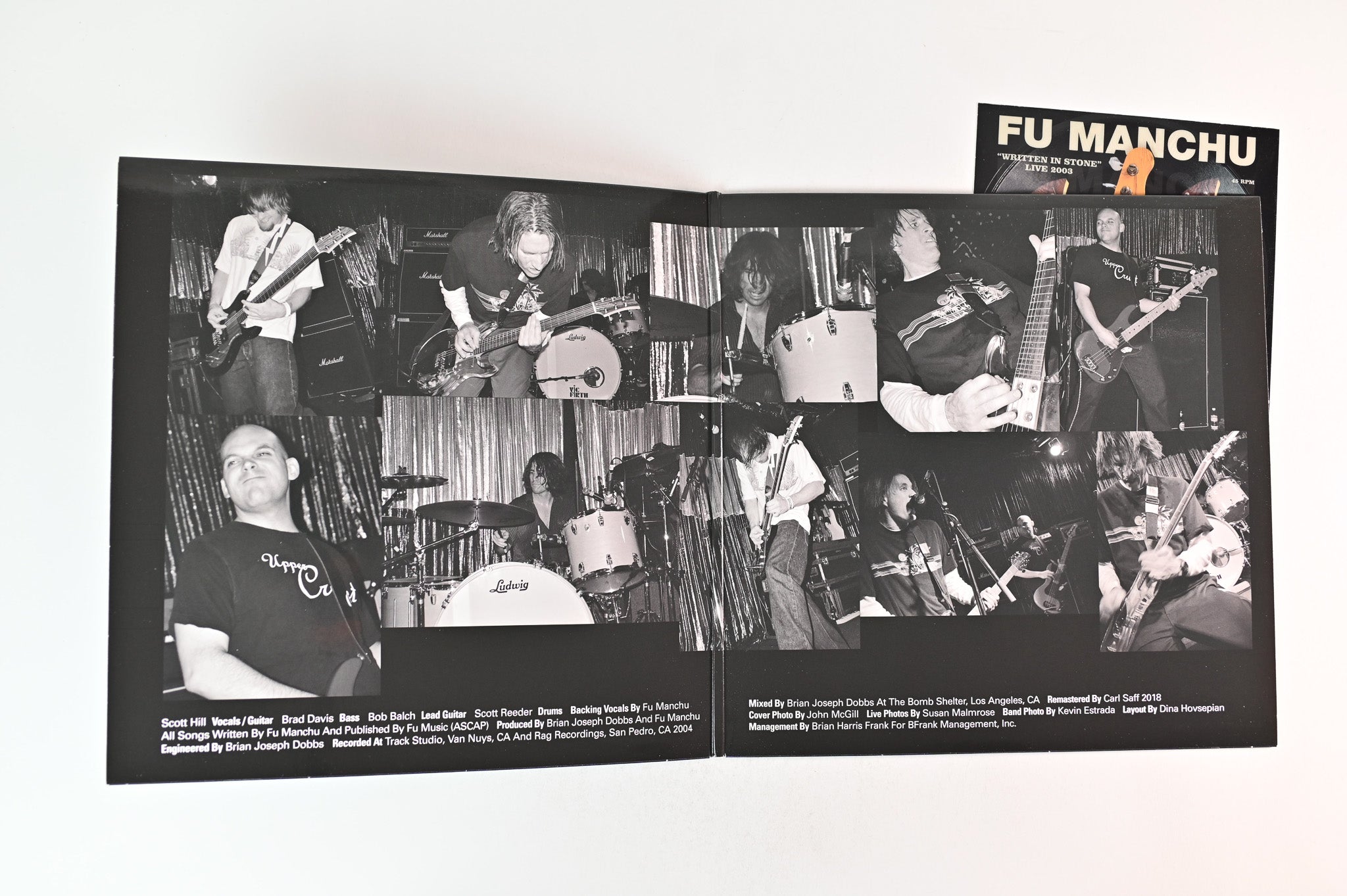 Fu Manchu - Start The Machine on At the Dojo Ltd Green Neon Splatter Reissue With 7" Flexi Disc