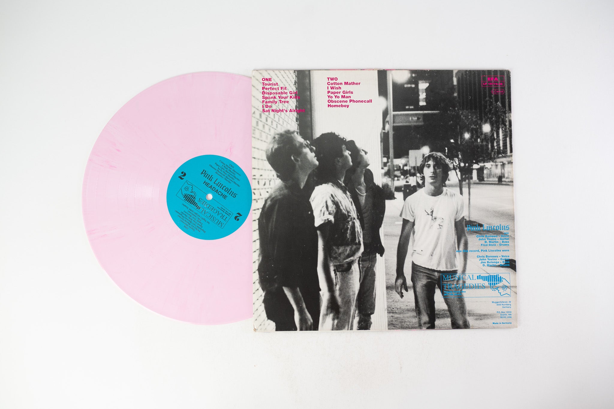 Pink Lincolns - Headache on Musical Tragedies - Pink Vinyl