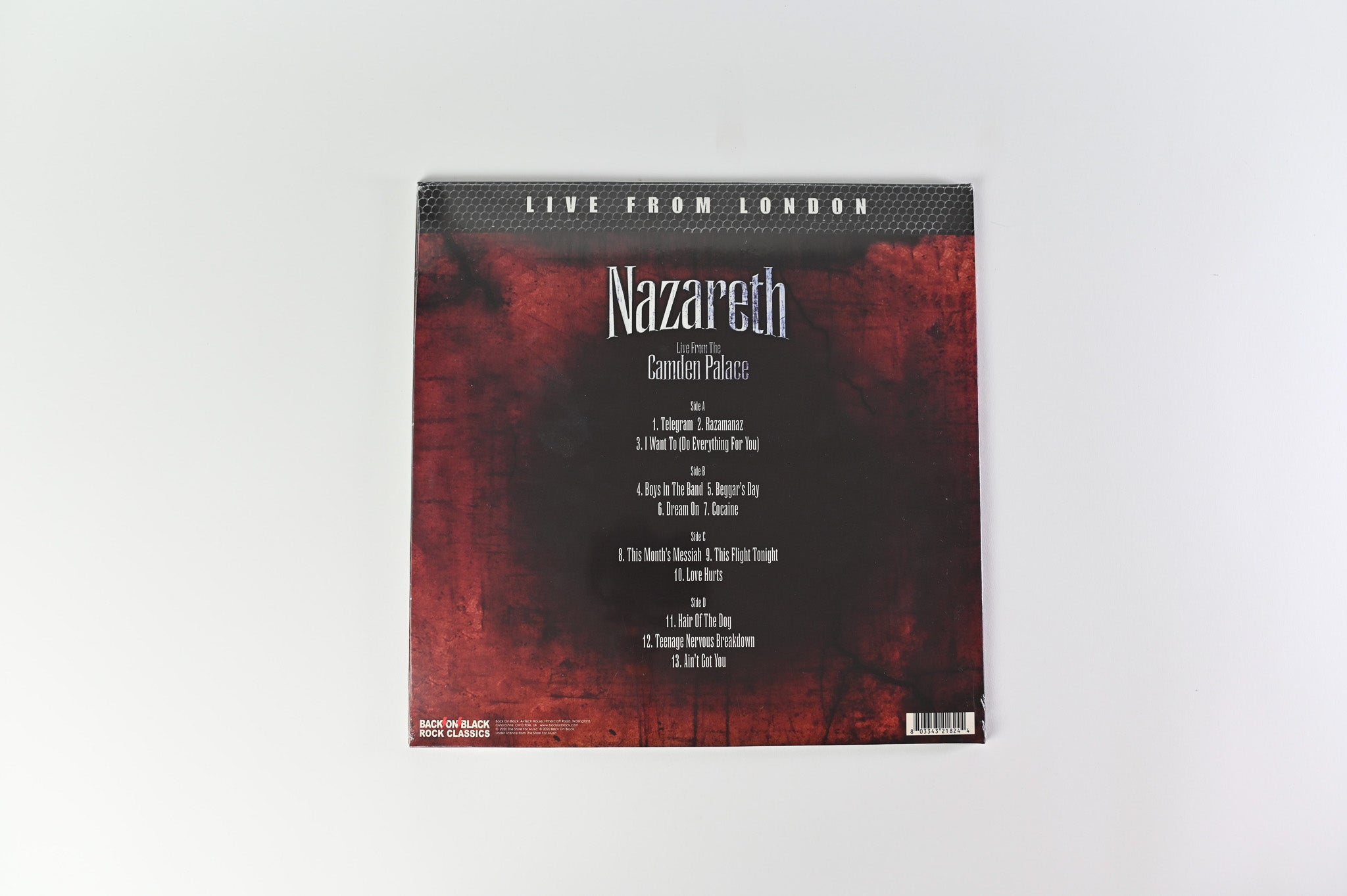 Nazareth - Live From London (Live From The Camden Palace) SEALED on Black On Black