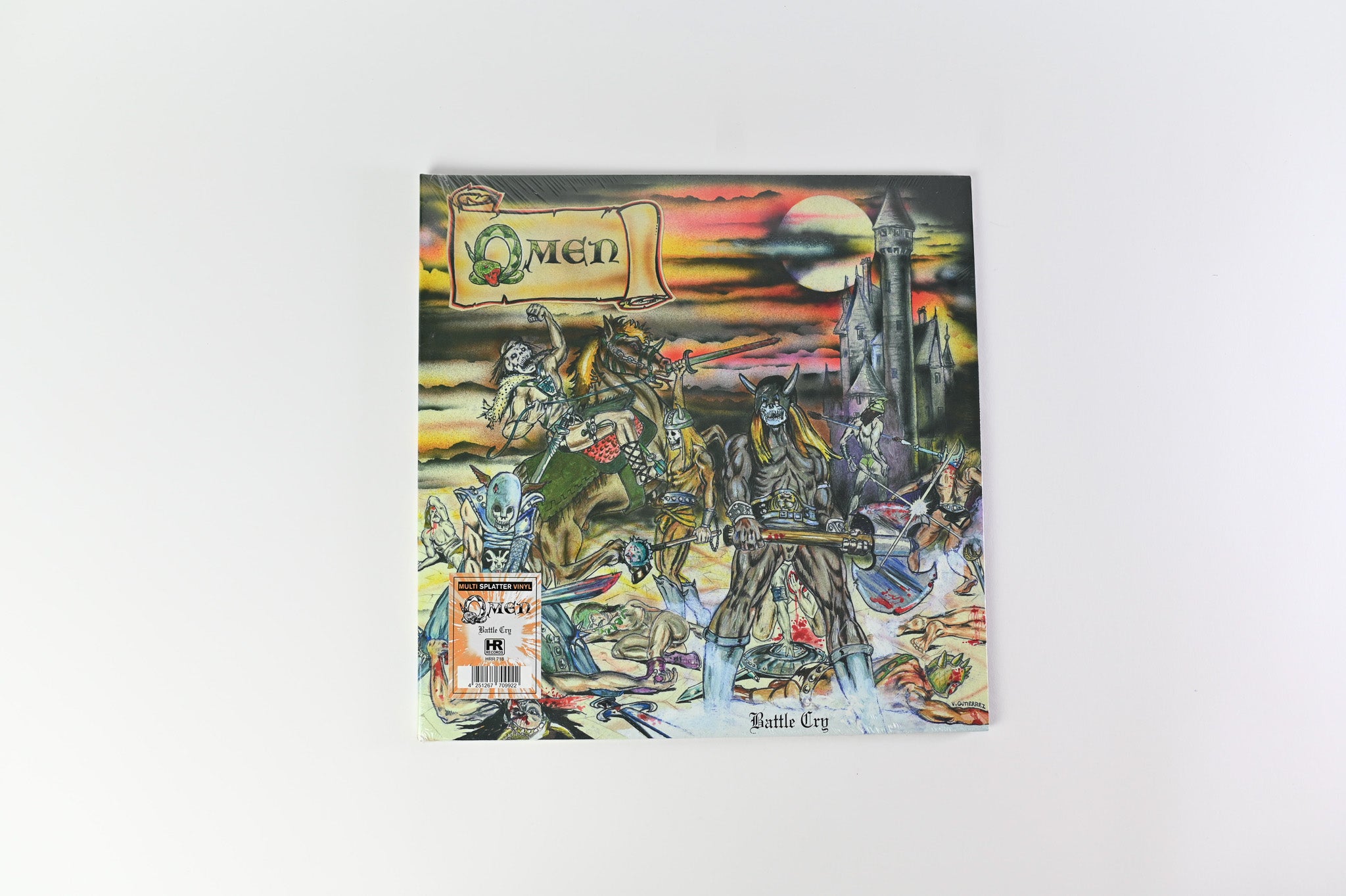 Omen - Battle Cry SEALED Multi Splatter Vinyl on High Roller Records