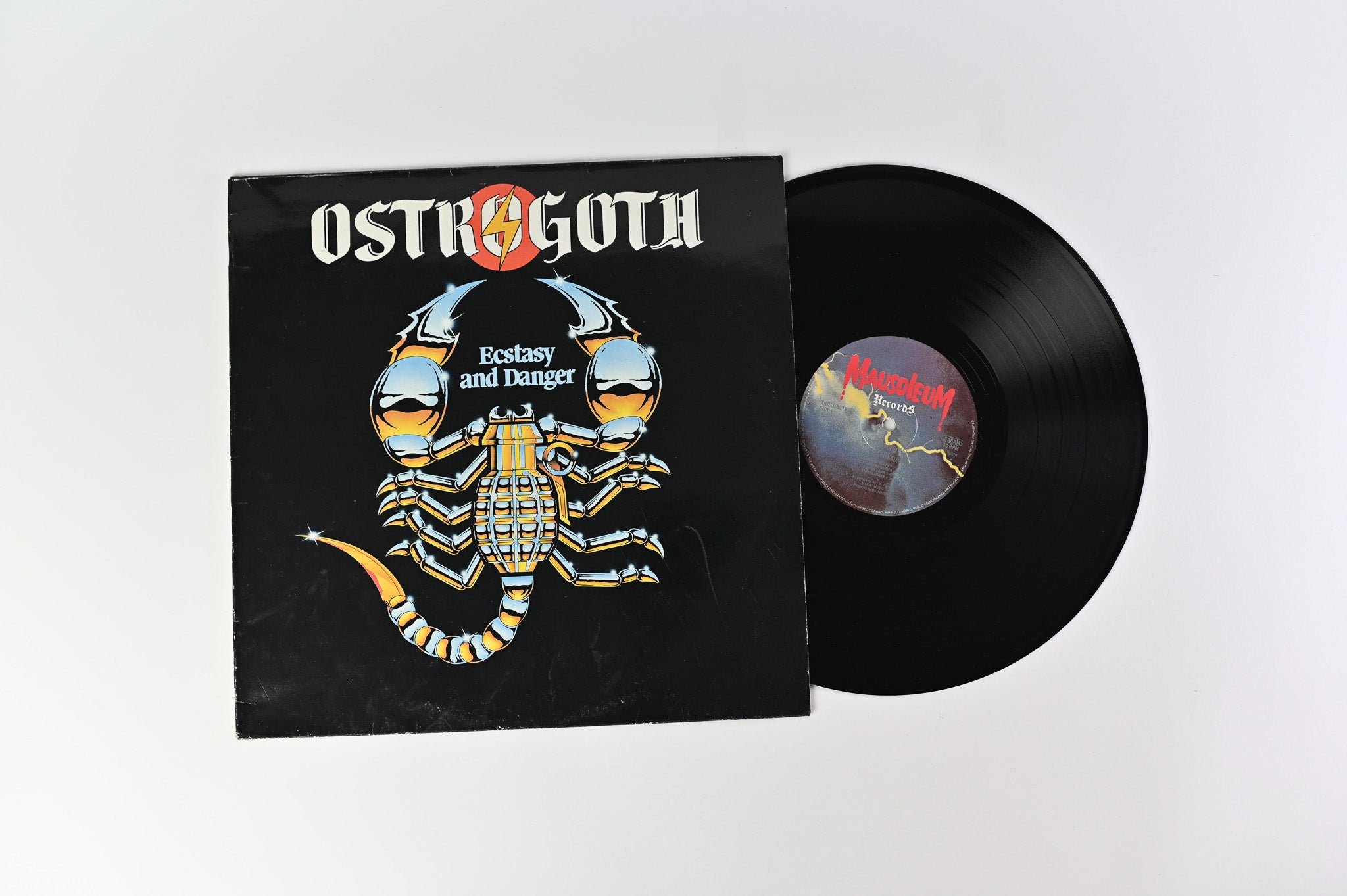 Ostrogoth - Ecstasy And Danger on Mausoleum Records