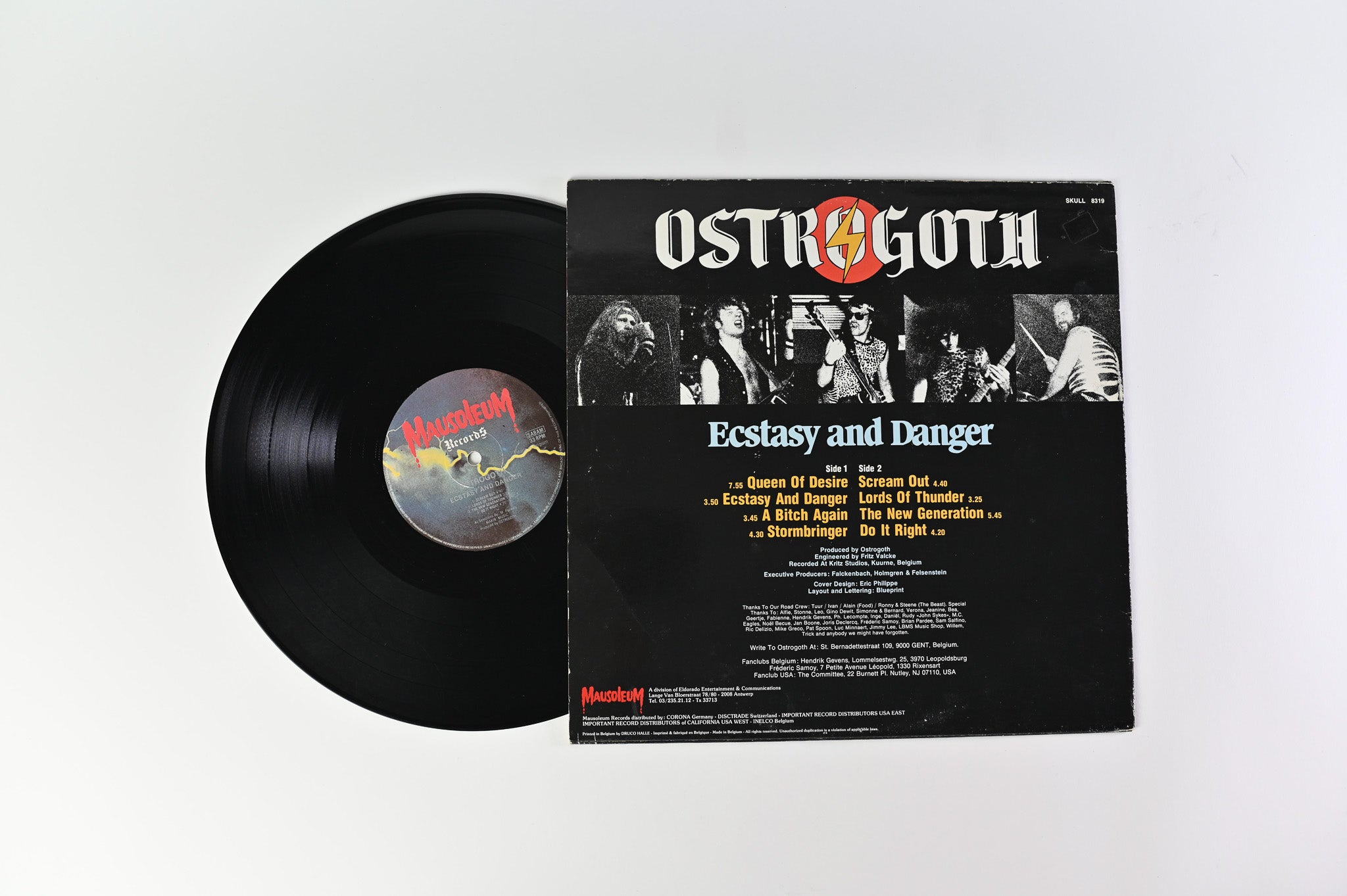 Ostrogoth - Ecstasy And Danger on Mausoleum Records
