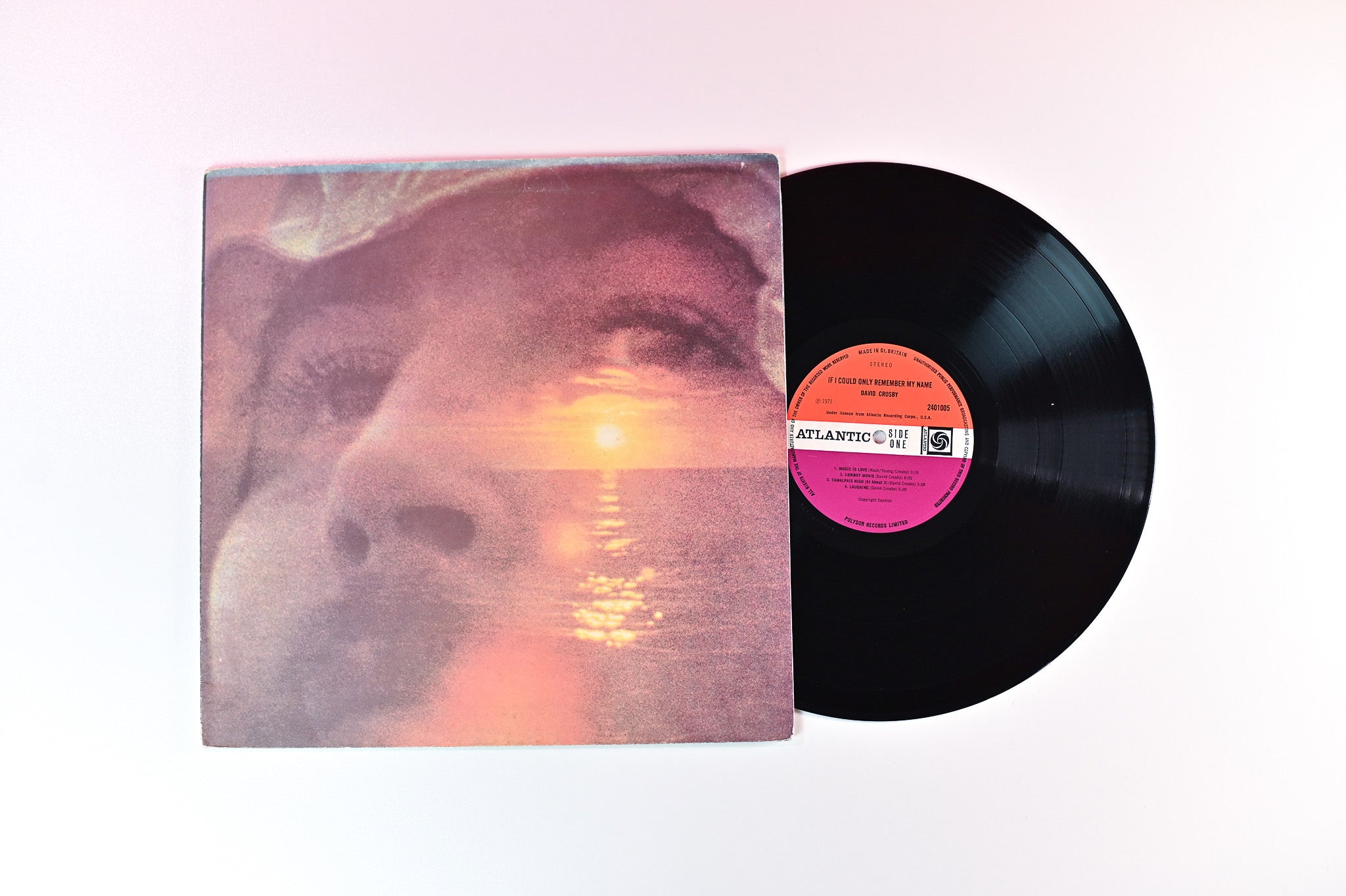 David Crosby - If I Could Only Remember My Name on Atlantic - UK pressing