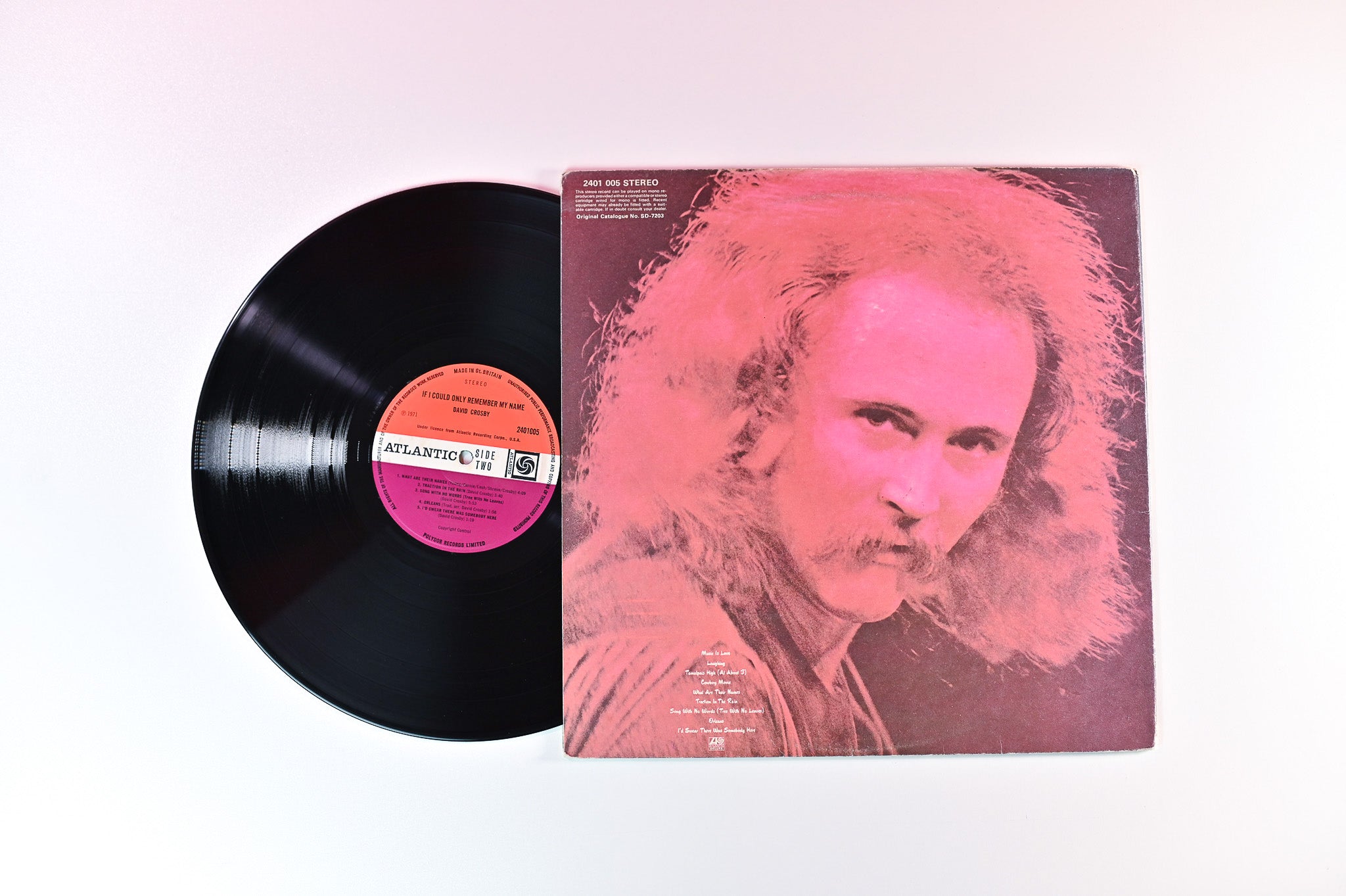 David Crosby - If I Could Only Remember My Name on Atlantic - UK pressing