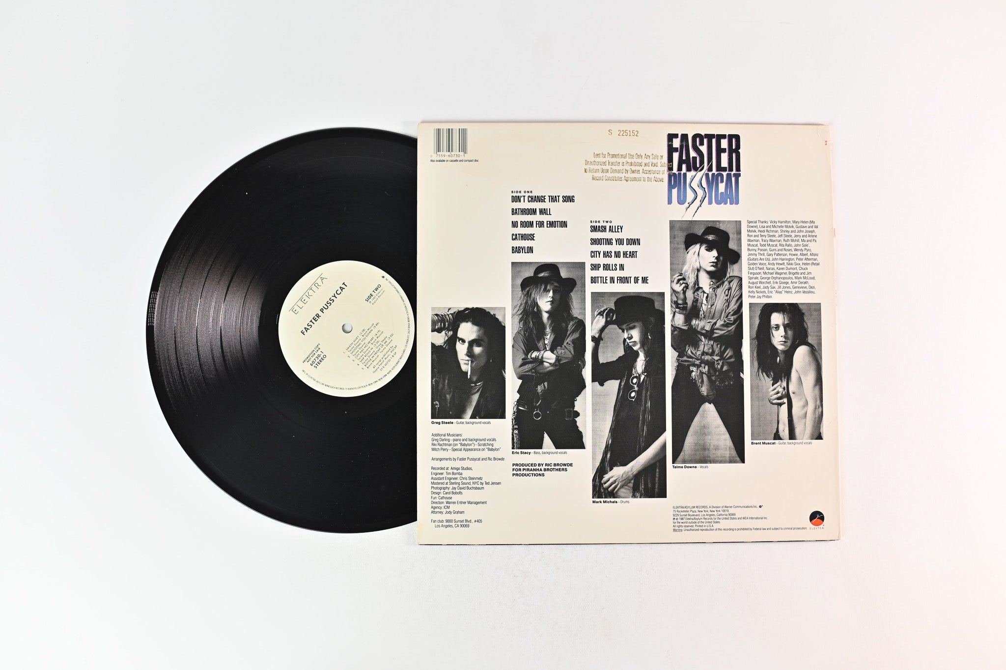 Faster Pussycat - Faster Pussycat on Elektra Promo