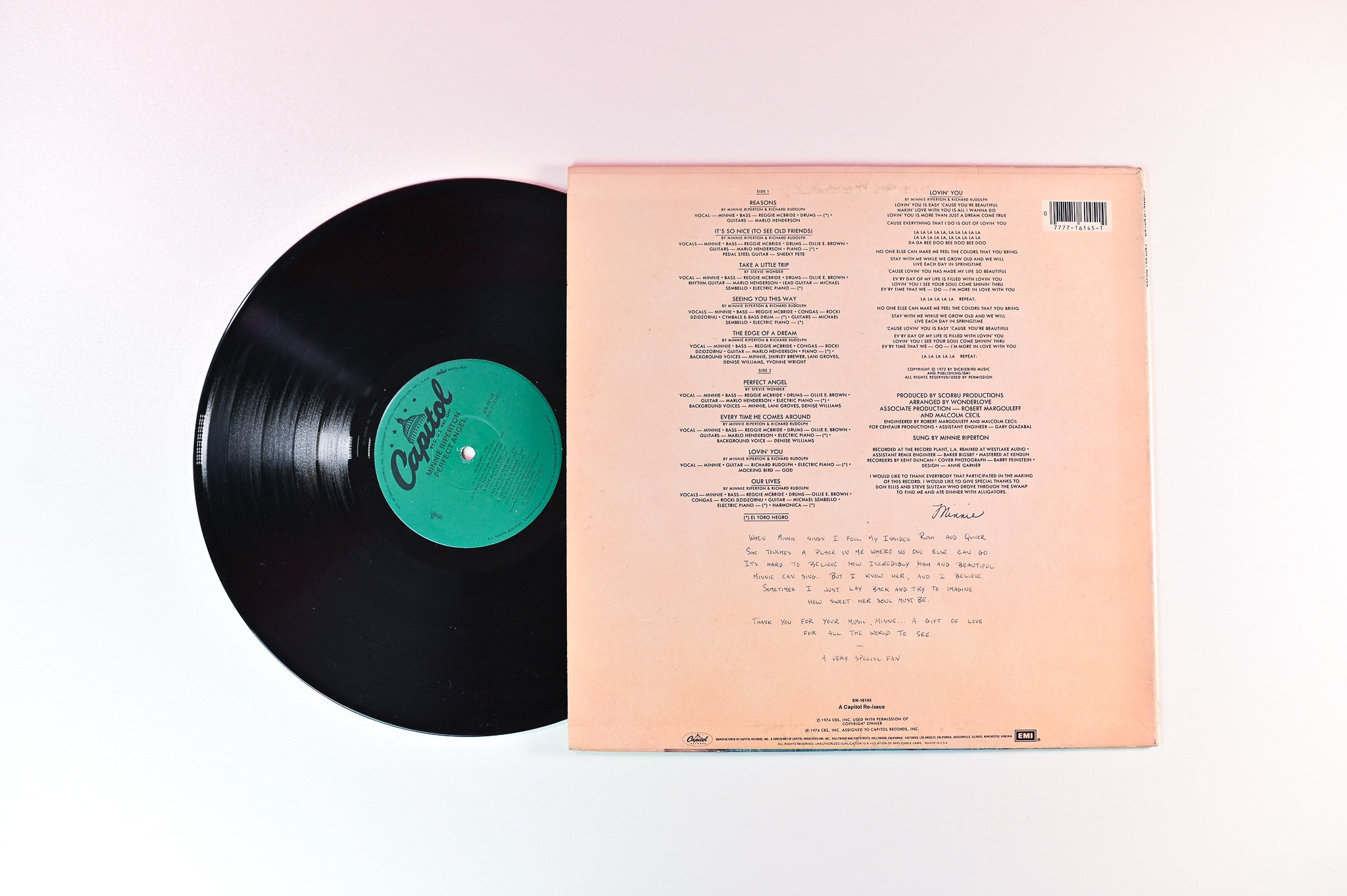 Minnie Riperton - Perfect Angel on Capitol Records