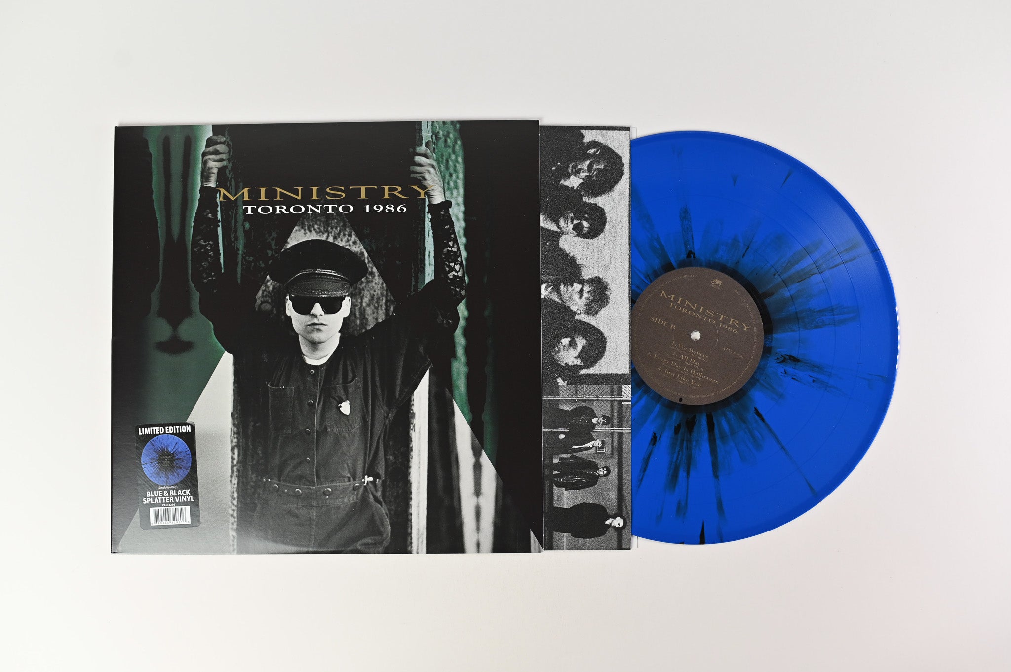 Ministry - Toronto 1986 on Cleopatra Blue & Black Splatter Reissue