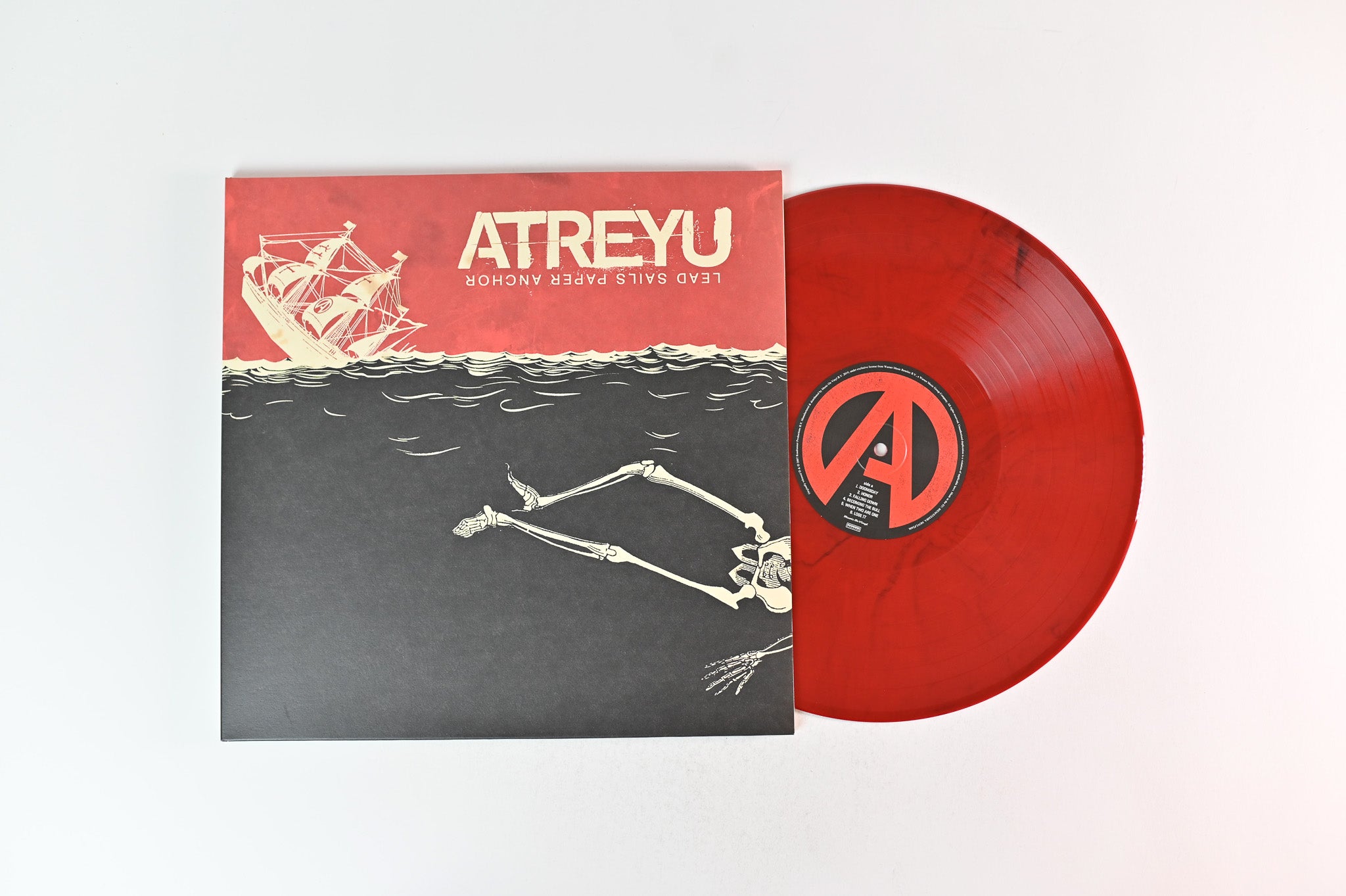 Atreyu - Lead Sails Paper Anchor on Music on Vinyl Ltd Numbered Red / Black Marble Vinyl Reissue