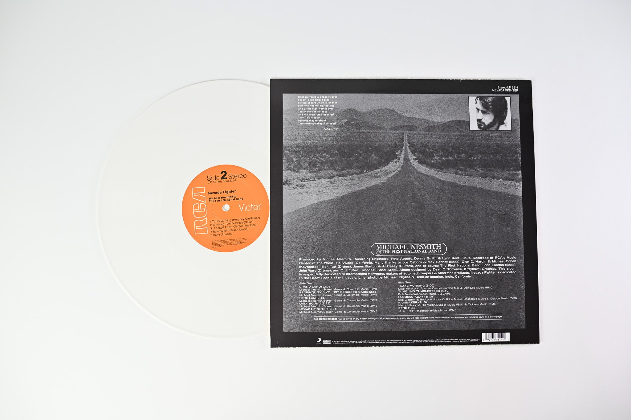 Michael Nesmith & The First National Band - Nevada Fighter on Sundazed Reissue on White Vinyl