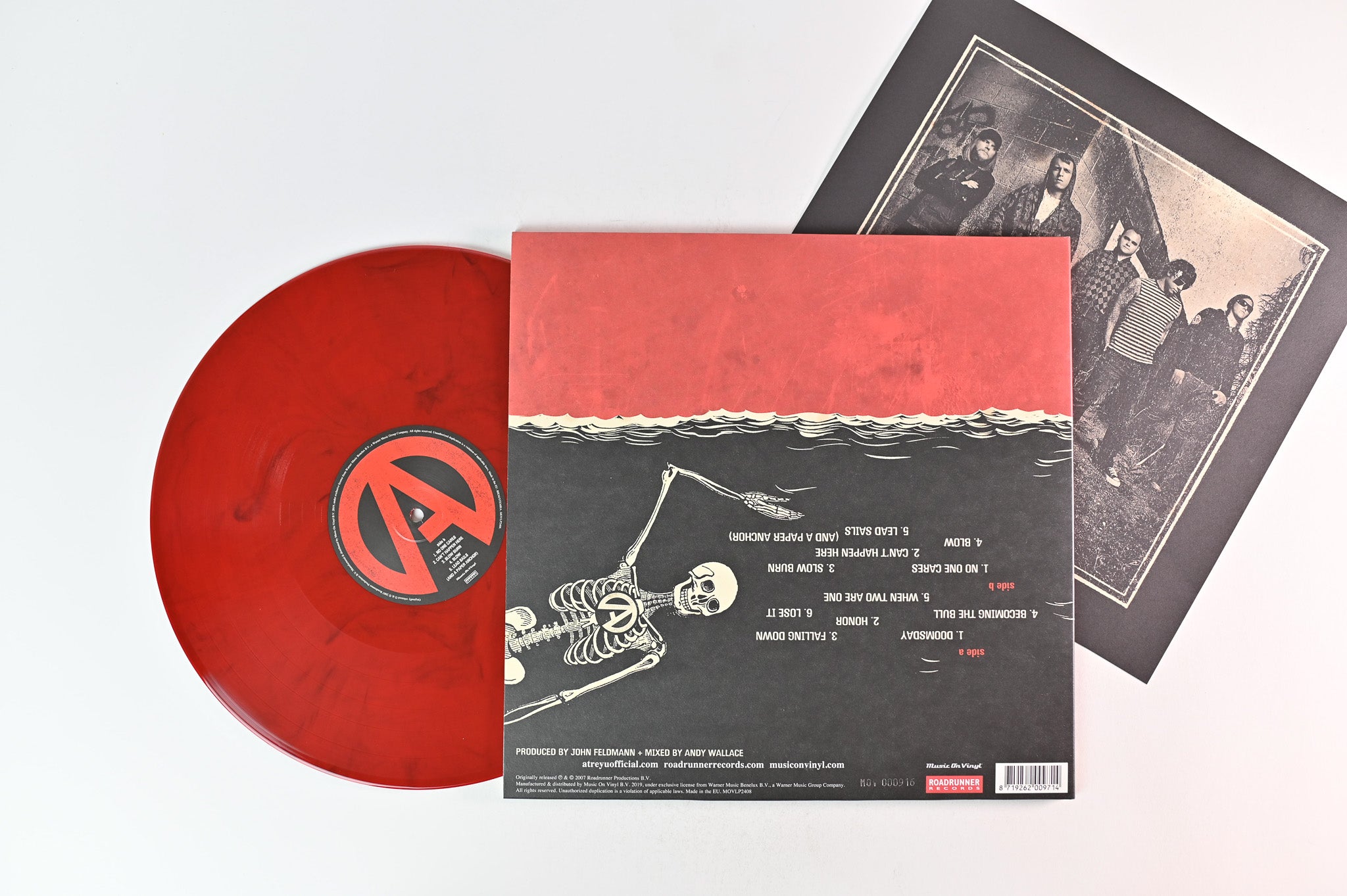 Atreyu - Lead Sails Paper Anchor on Music on Vinyl Ltd Numbered Red / Black Marble Vinyl Reissue
