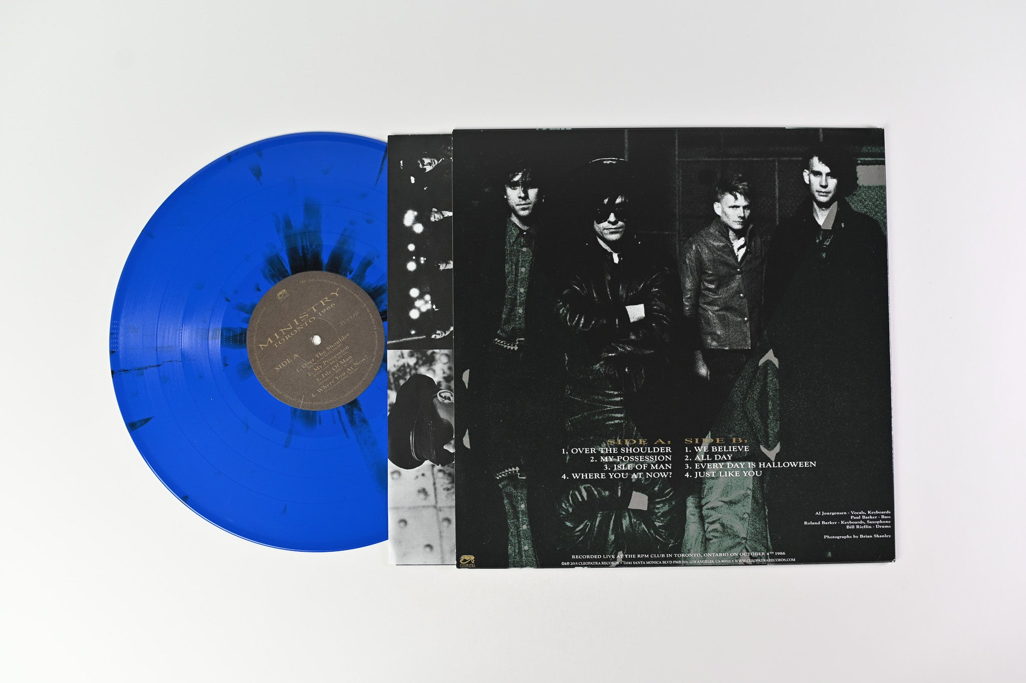 Ministry - Toronto 1986 on Cleopatra Blue & Black Splatter Reissue