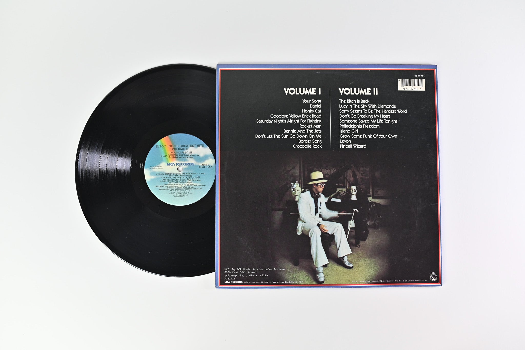 Elton John - Greatest Hits Volumes One And Two on MCA