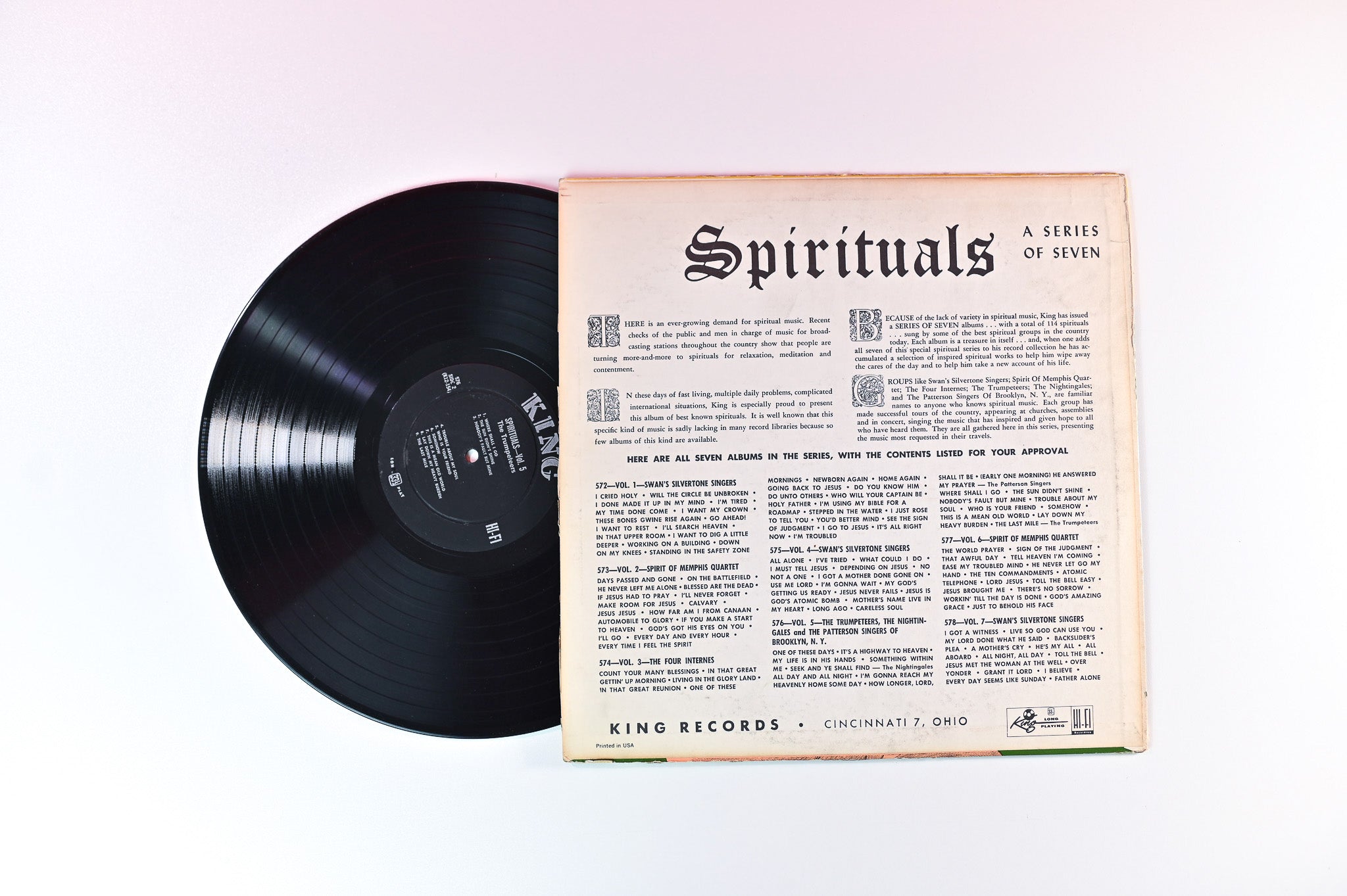Various - Spirituals Volume 5 on King Records