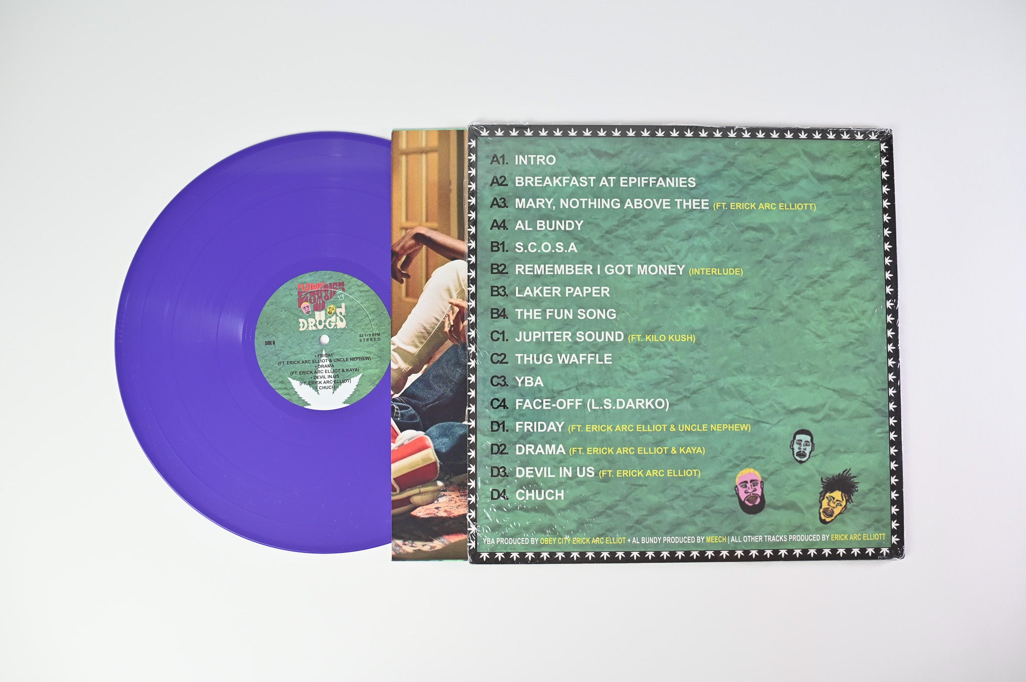 Flatbush Zombies - D.R.U.G.S. Unofficial Release on Purple Vinyl