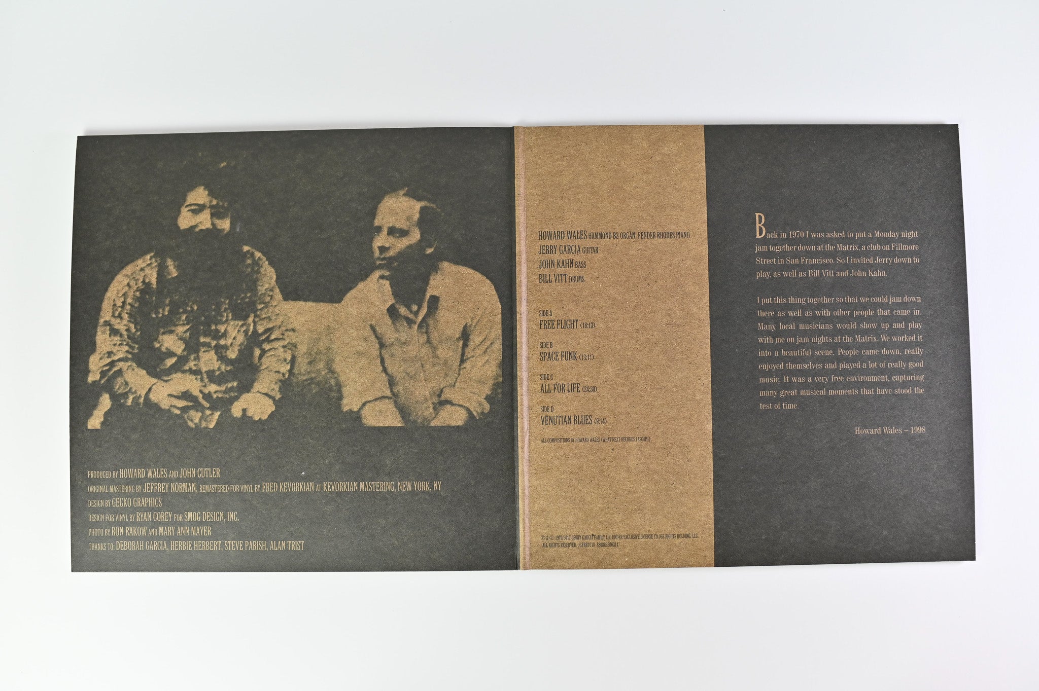 Howard Wales & Jerry Garcia - Howard Wales And Jerry Garcia Live: Side Trips Volume One on Round RSD BF 2017 Ltd Reissue