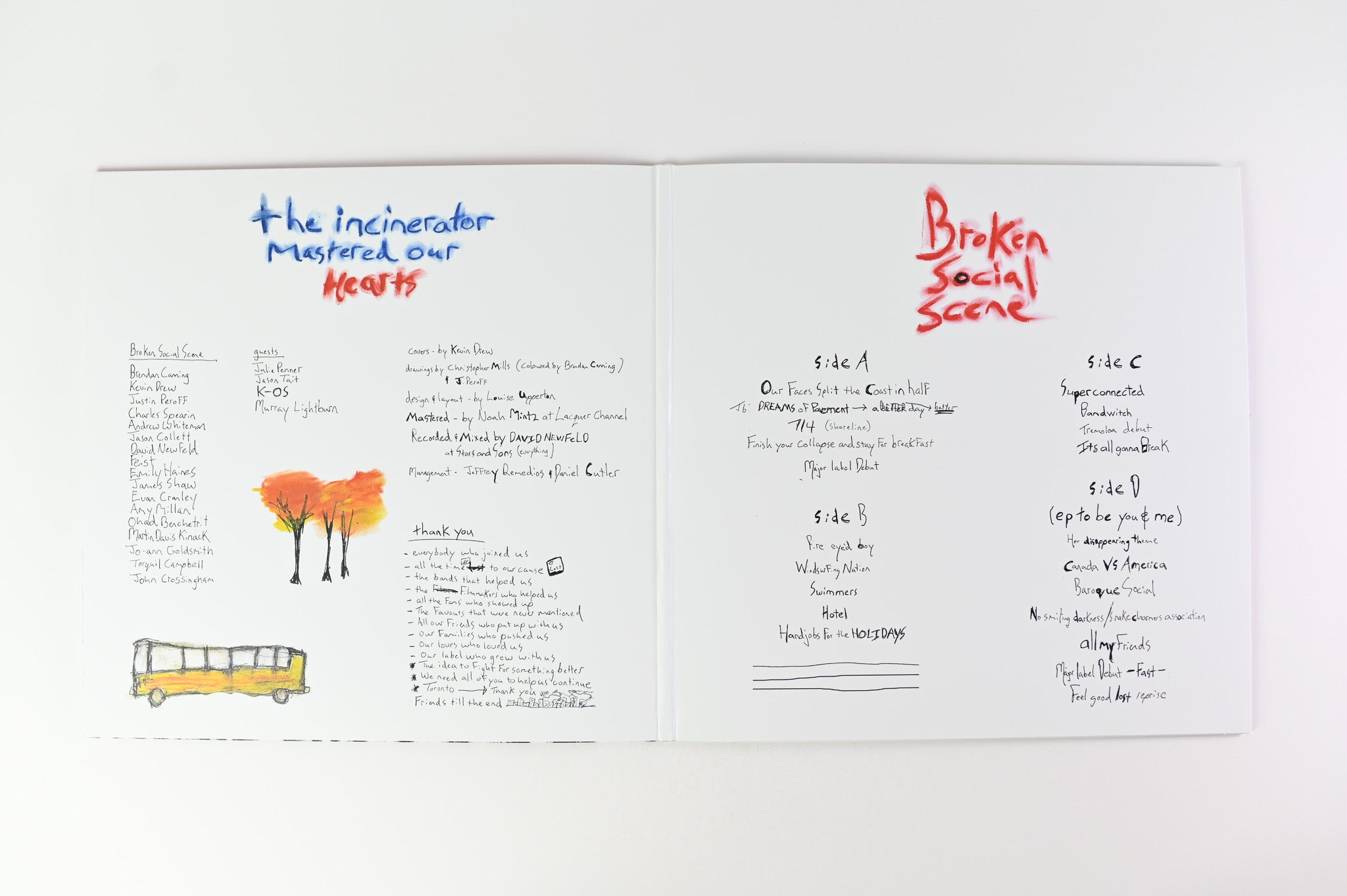 Broken Social Scene - Broken Social Scene on Arts & Crafts Ltd Red & Clear Nebula Reissue