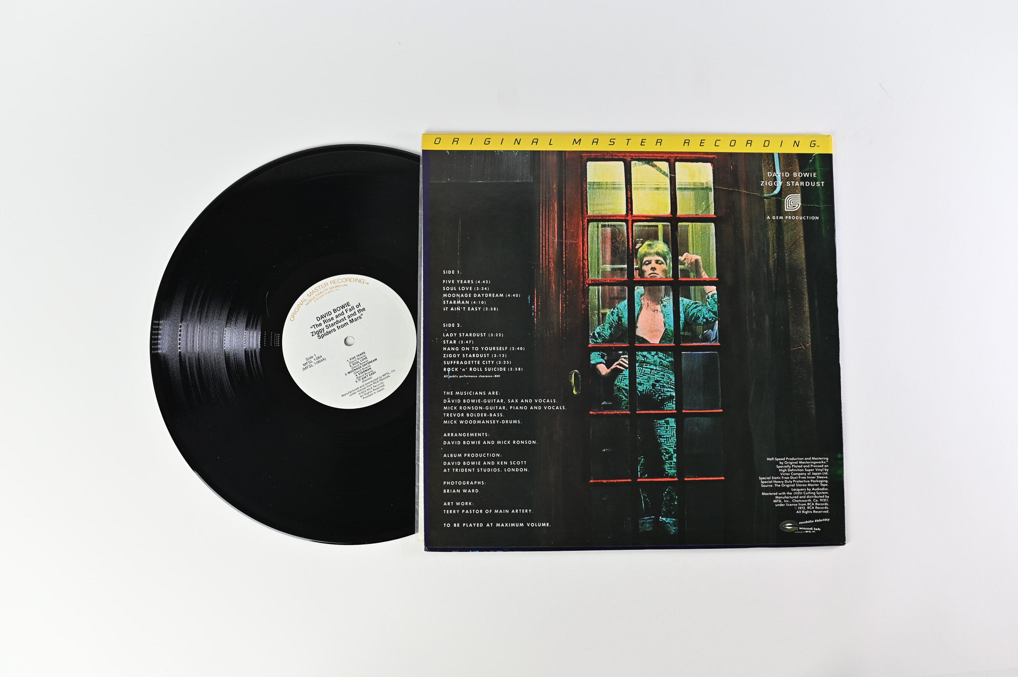 David Bowie - The Rise And Fall Of Ziggy Stardust And The Spiders From Mars Reissue on Mobile Fidelity Sound Lab