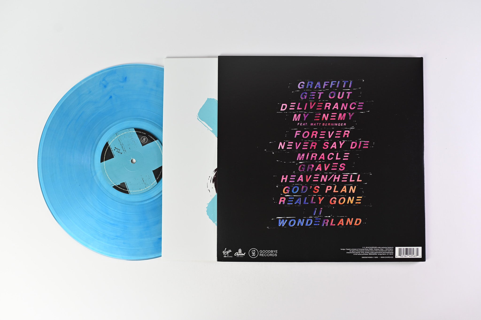 Chvrches - Love Is Dead on Virgin EMI Blue Translucent Vinyl