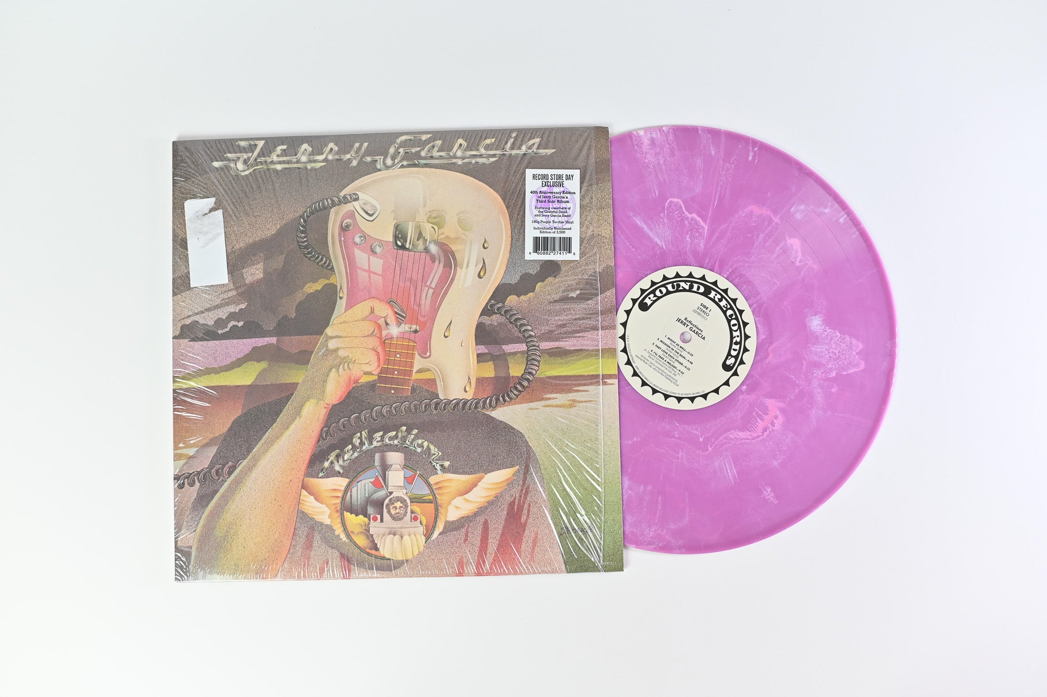 Jerry Garcia - Reflections on Round Records RSD BF 2016 Ltd Purple Tie-Dye Vinyl Reissue