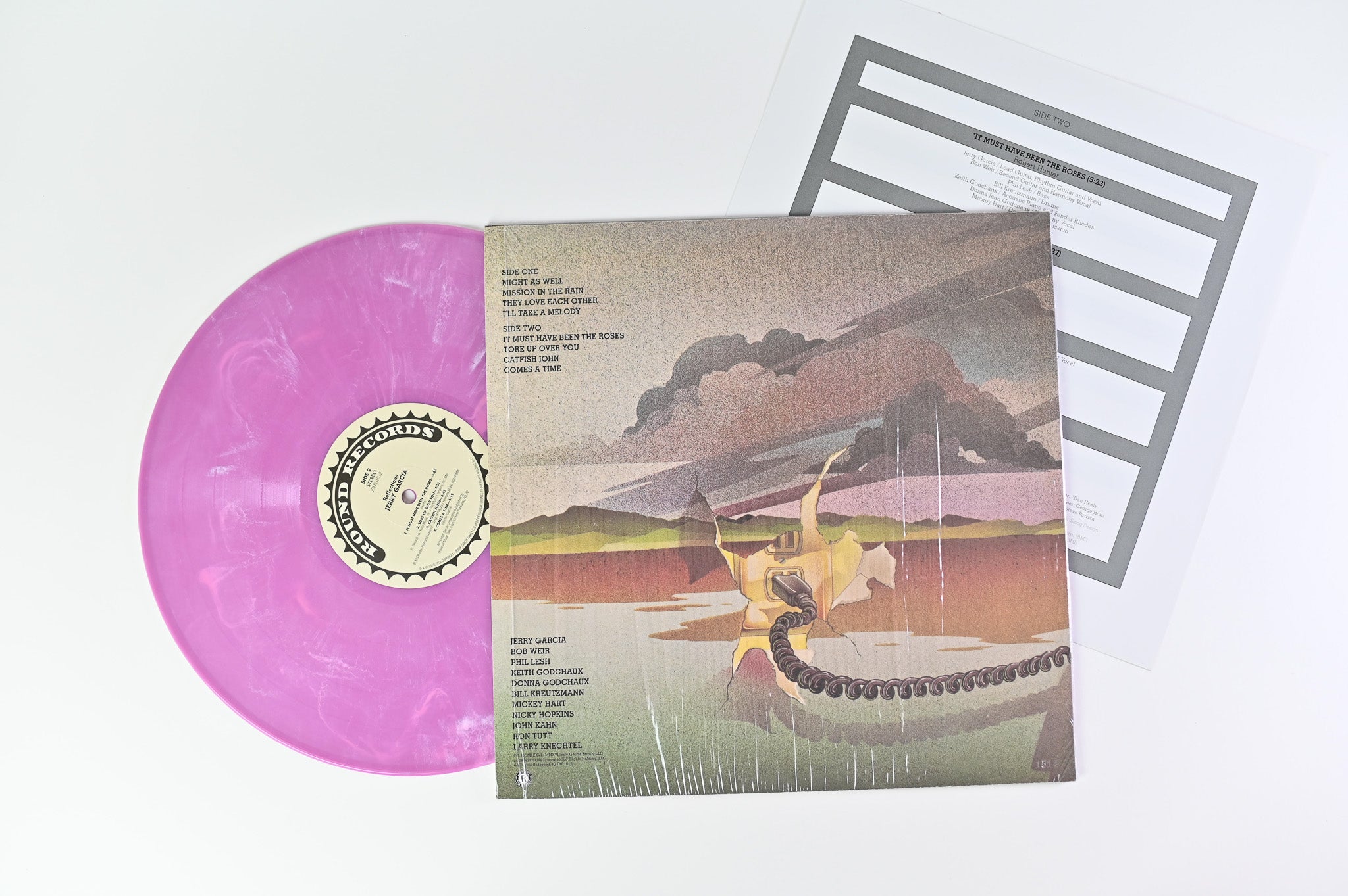Jerry Garcia - Reflections on Round Records RSD BF 2016 Ltd Purple Tie-Dye Vinyl Reissue