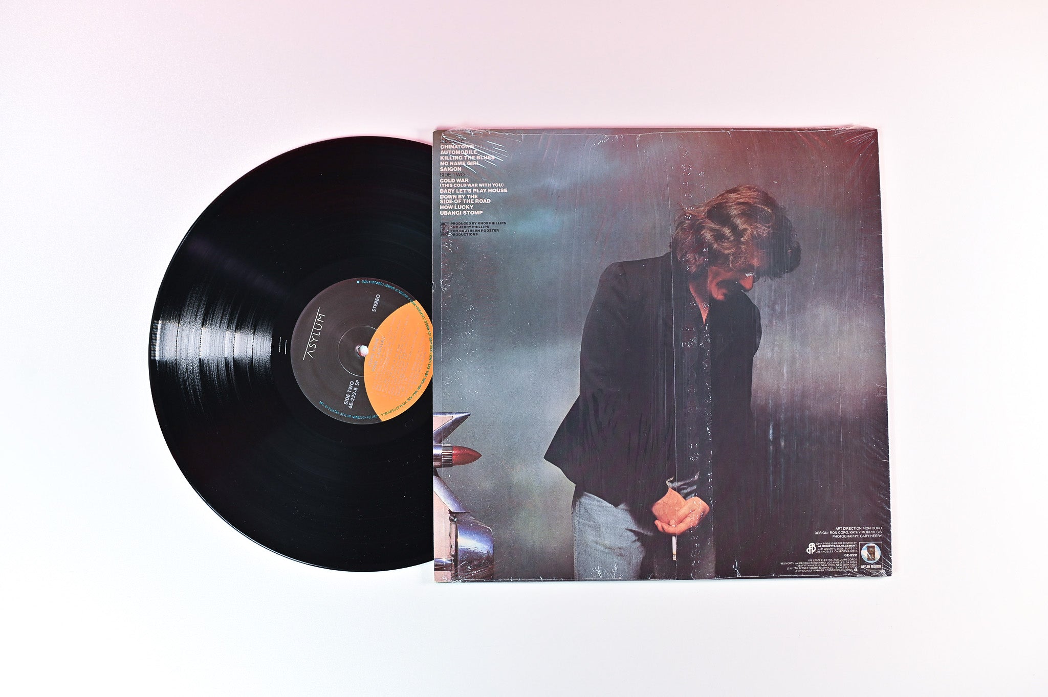 John Prine - Pink Cadillac on Asylum Records