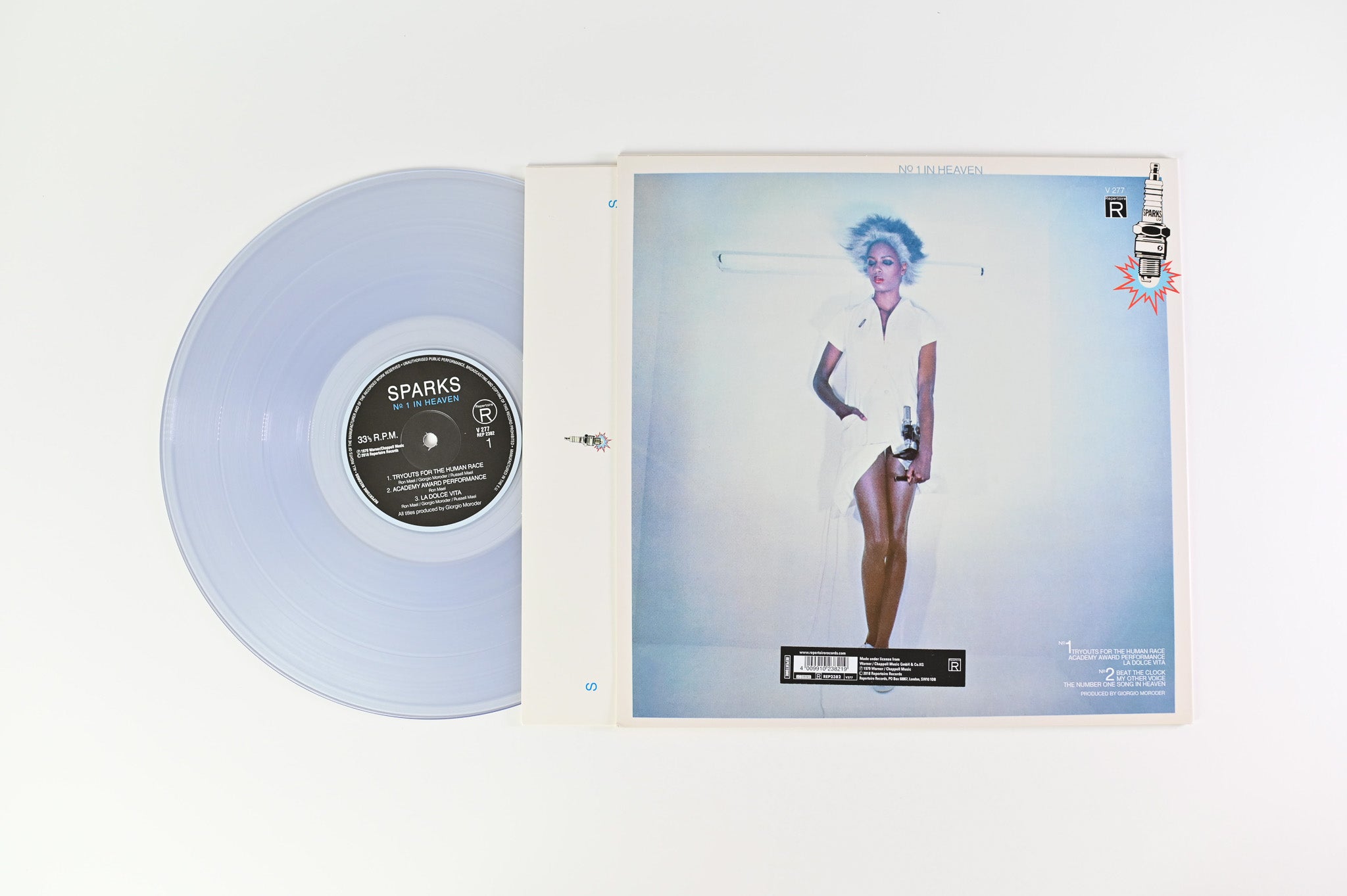Sparks - No.1 In Heaven on Repertoire Translucent Crystal Vinyl Reissue
