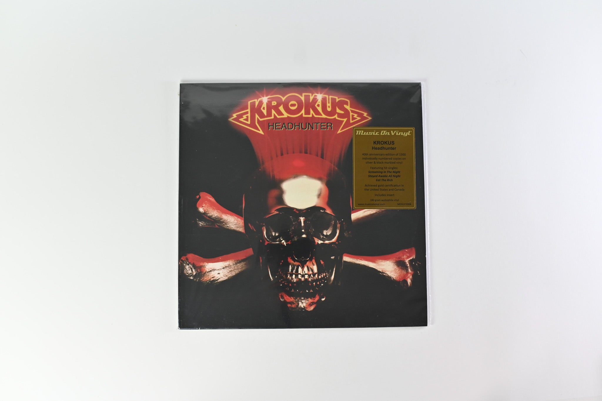Krokus - Headhunter Numbered Reissue on Music On Vinyl Silver & Black Marbled Vinyl
