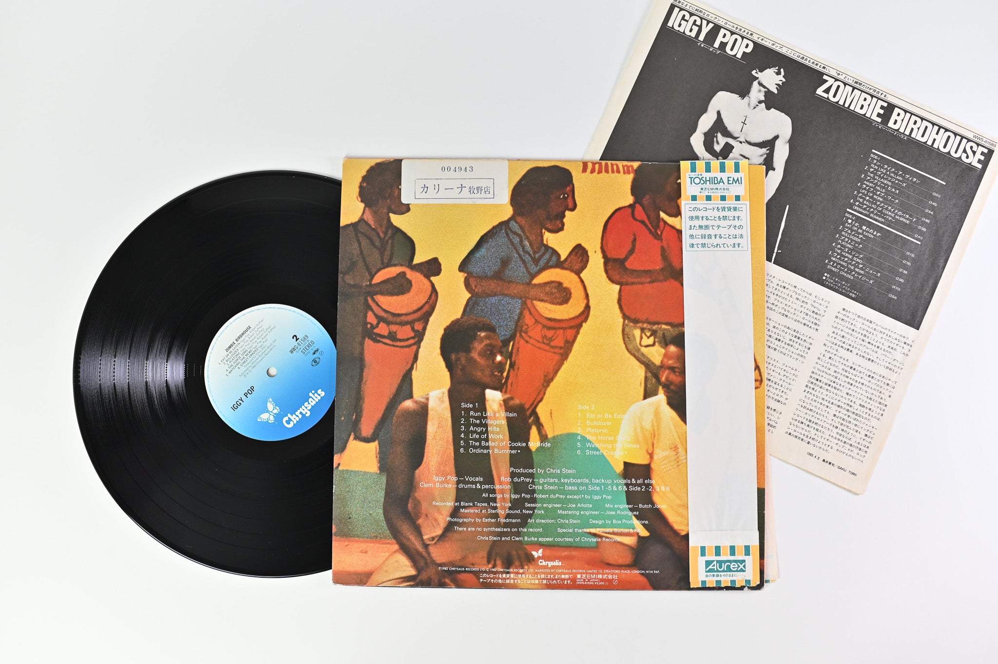 Iggy Pop - Zombie Birdhouse on Chrysalis Japanese Pressing