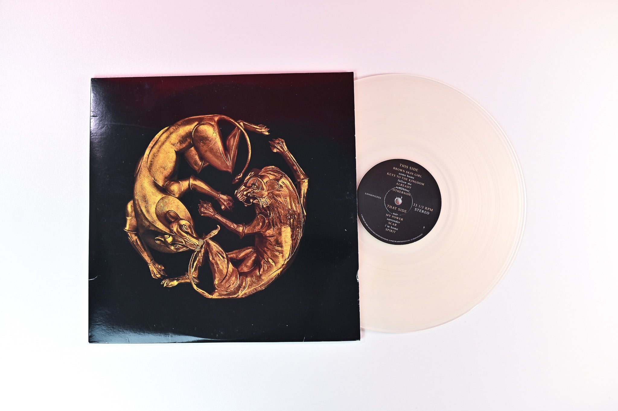 Beyoncé - The Lion King: The Gift on Spirit Records - Clear vinyl Unofficial pressing