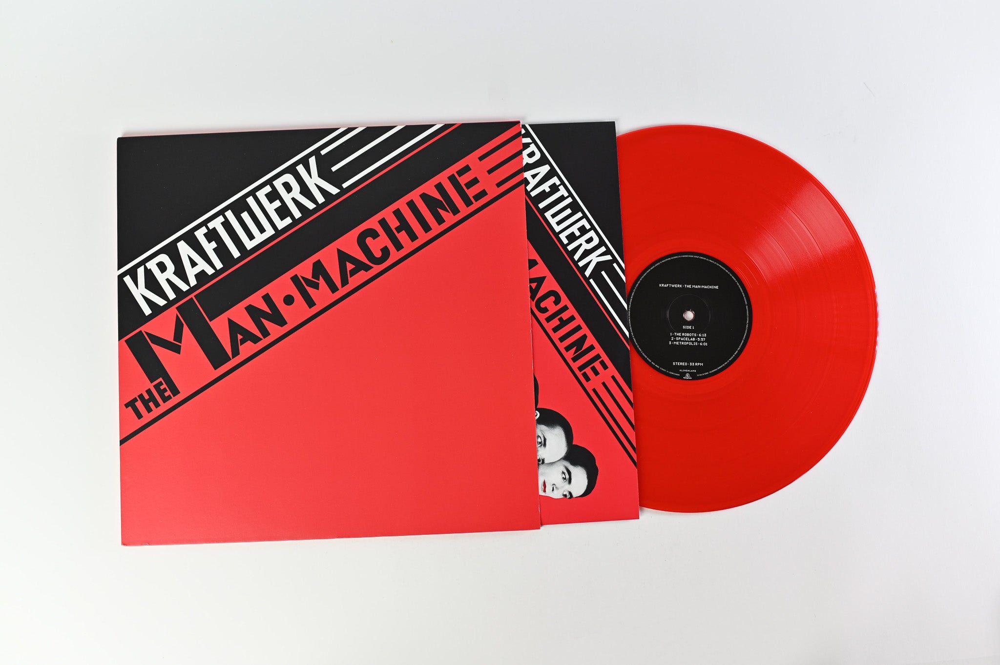 Kraftwerk - The Man•Machine Reissue on Kling Klang/Parlophone Red Translucent Vinyl