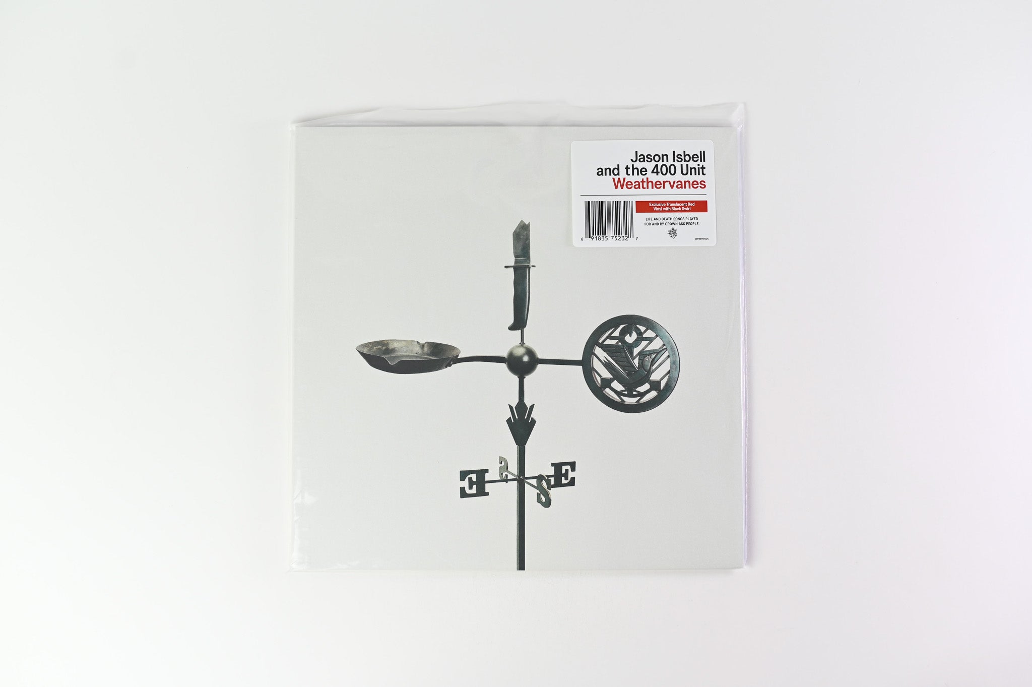 Jason Isbell And The 400 Unit - Weathervanes on Southeastern Ltd Red Translucent w/ Black Swirl