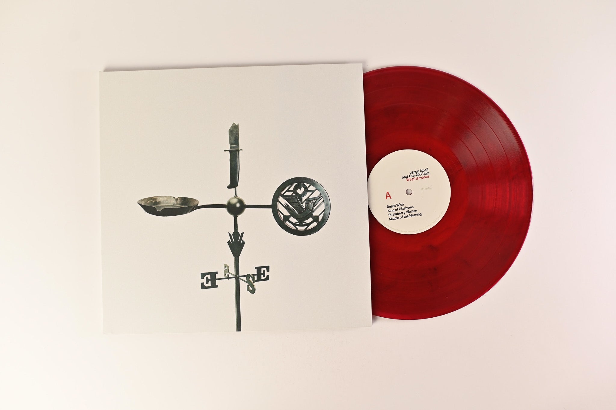 Jason Isbell And The 400 Unit - Weathervanes on Southeastern Ltd Red Translucent w/ Black Swirl