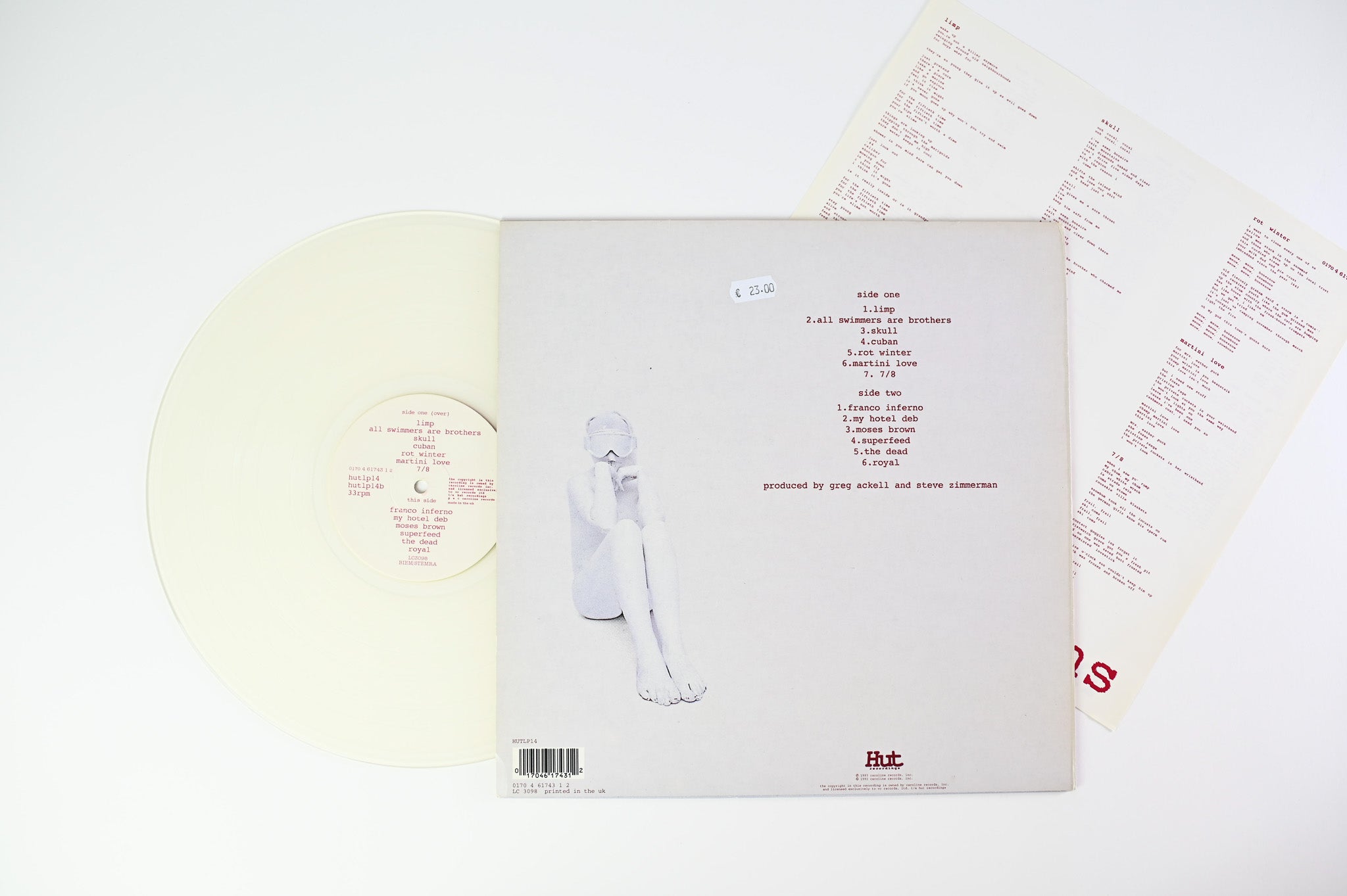 Drop Nineteens - National Coma on Recordings Clear Vinyl