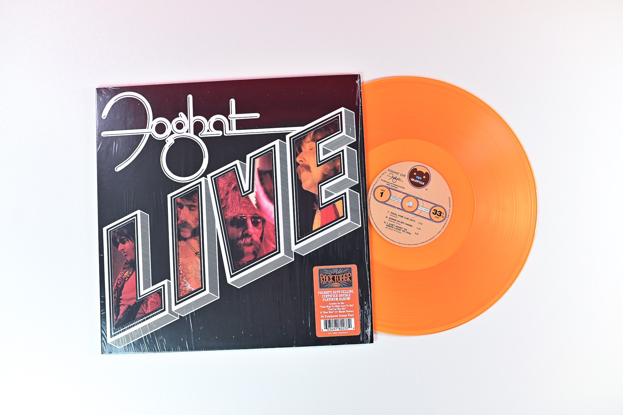 Foghat - Live on Rhino Records - Orange Vinyl