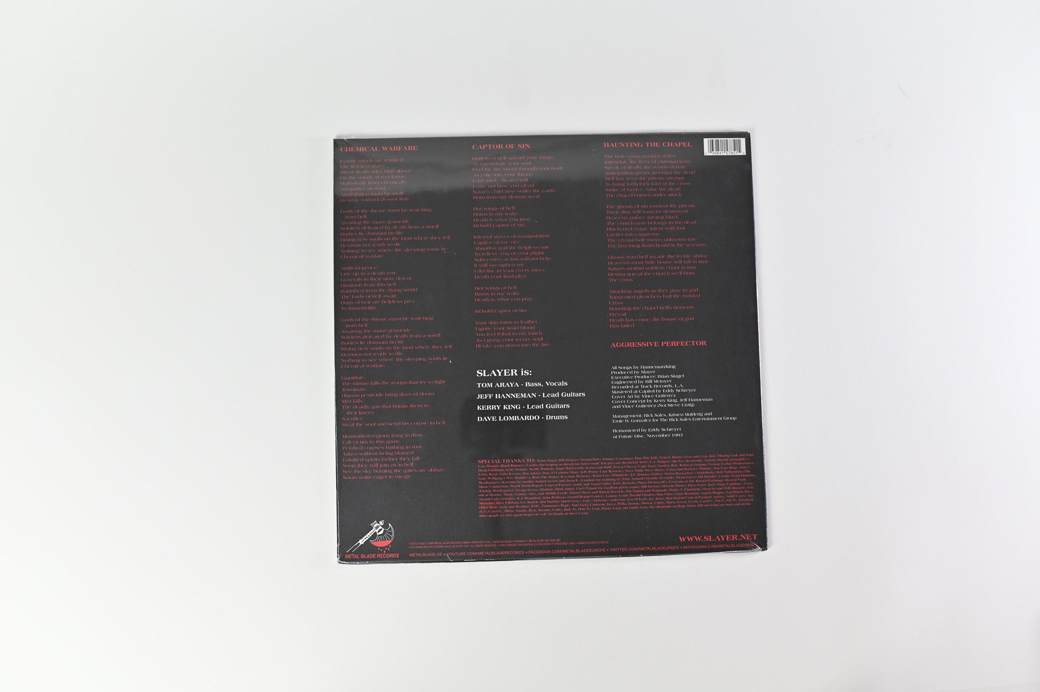 Slayer - Haunting The Chapel SEALED Reissue on Metal Blade Records 45 RPM