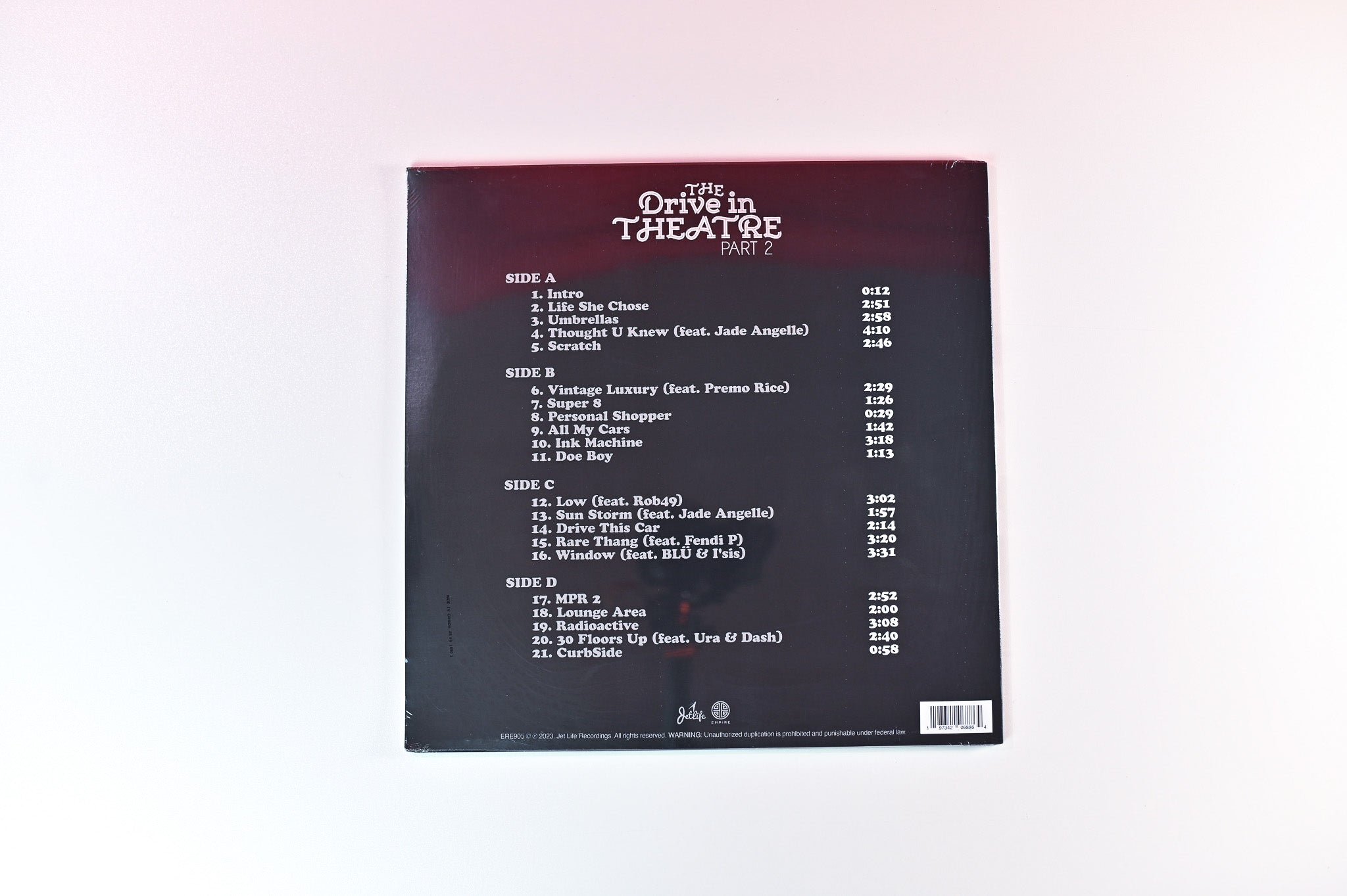 Curren$y - The Drive In Theatre Part 2 on Empire - Smokey Clear Vinyl Sealed