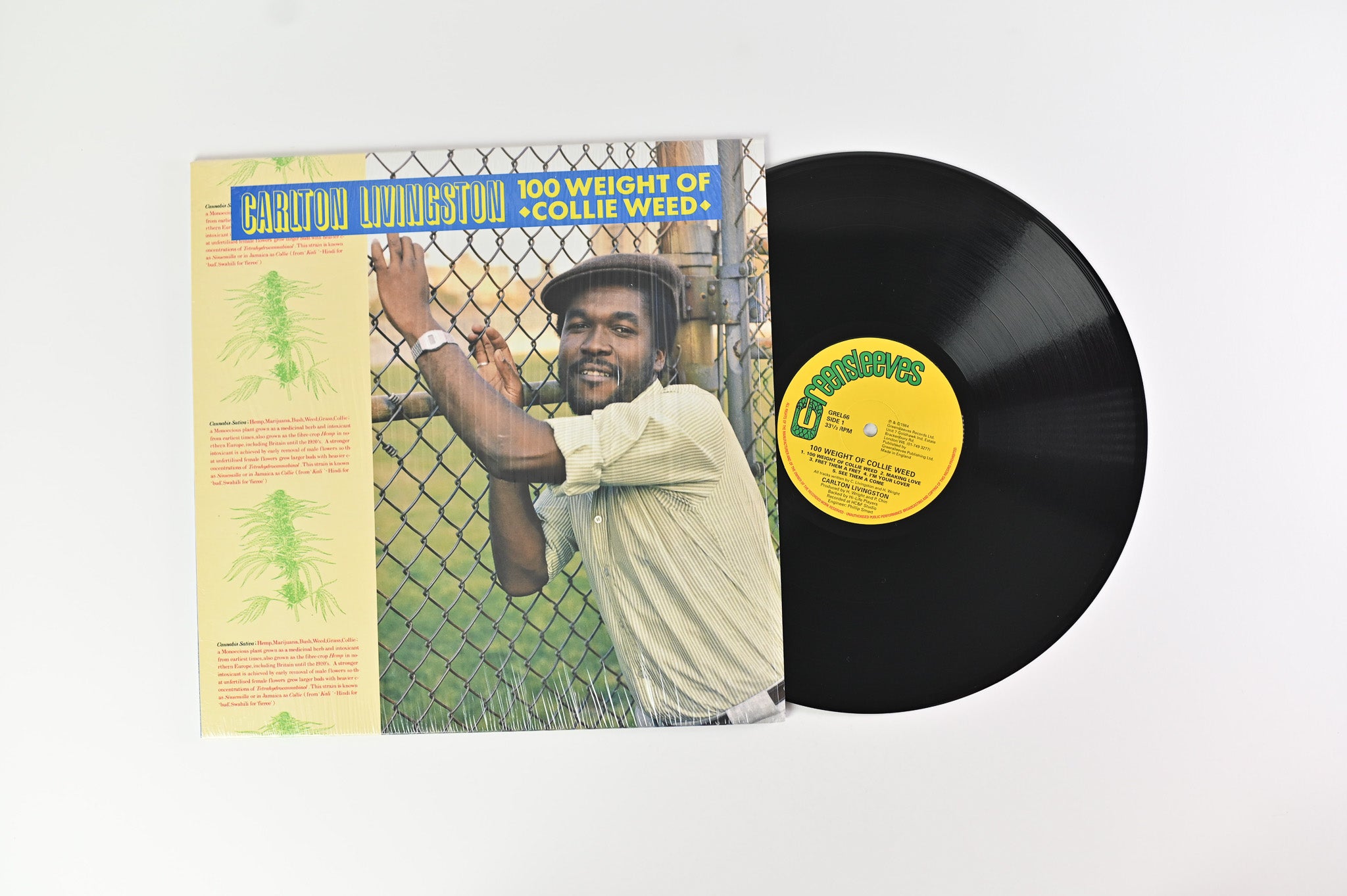 Carlton Livingston - 100 Weight Of Collie Weed on Greensleeves Records